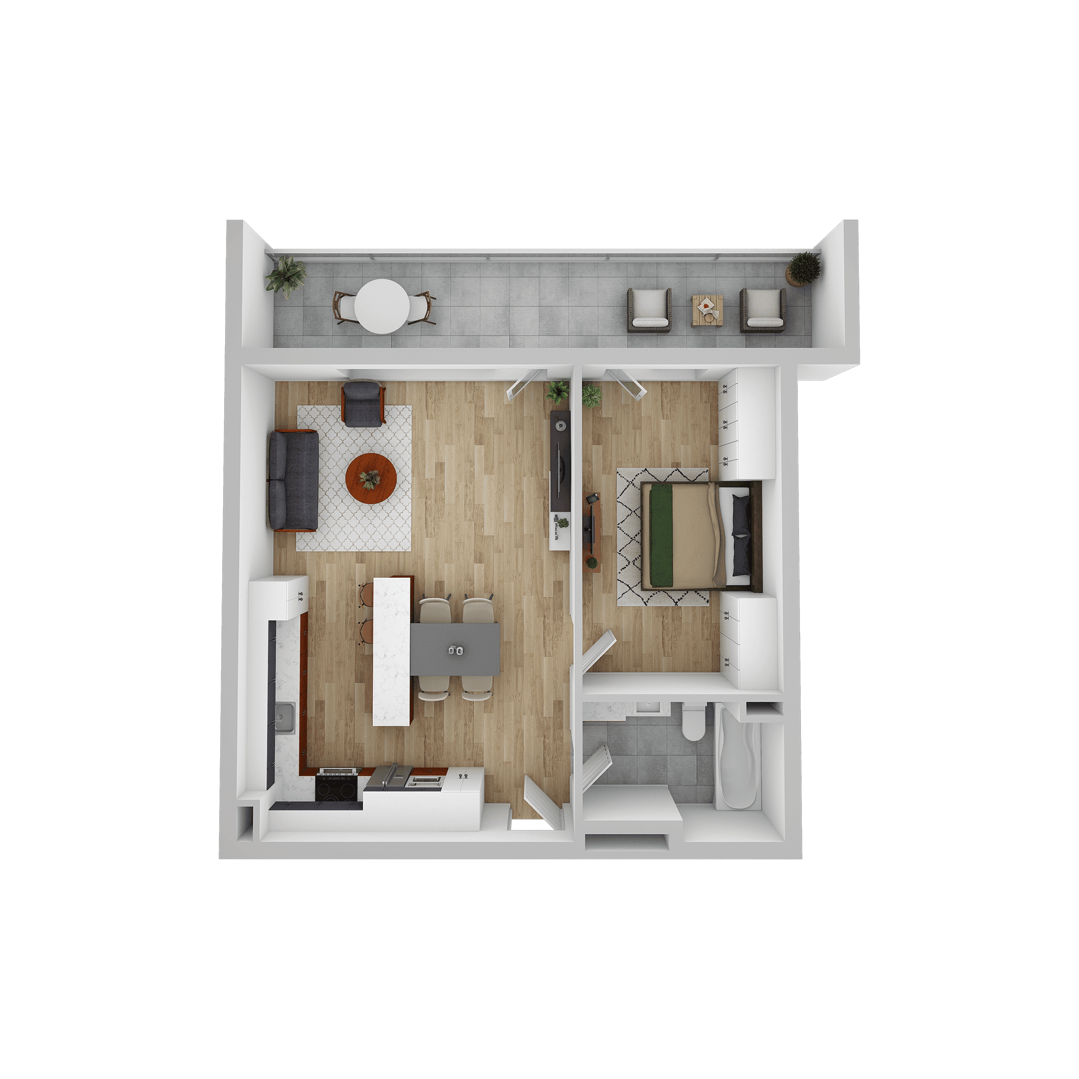 Plan apartament D 305