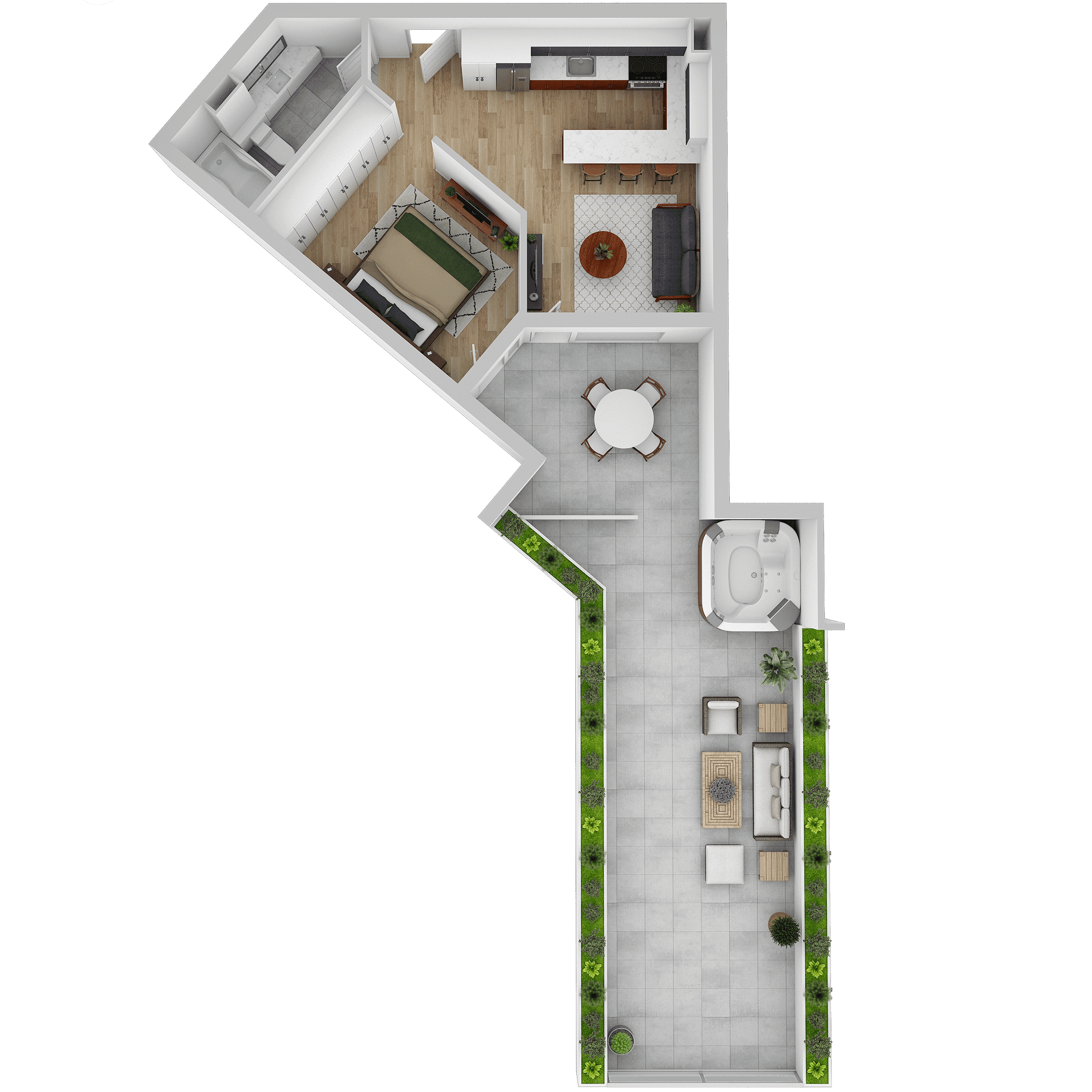 Plan apartament A 113