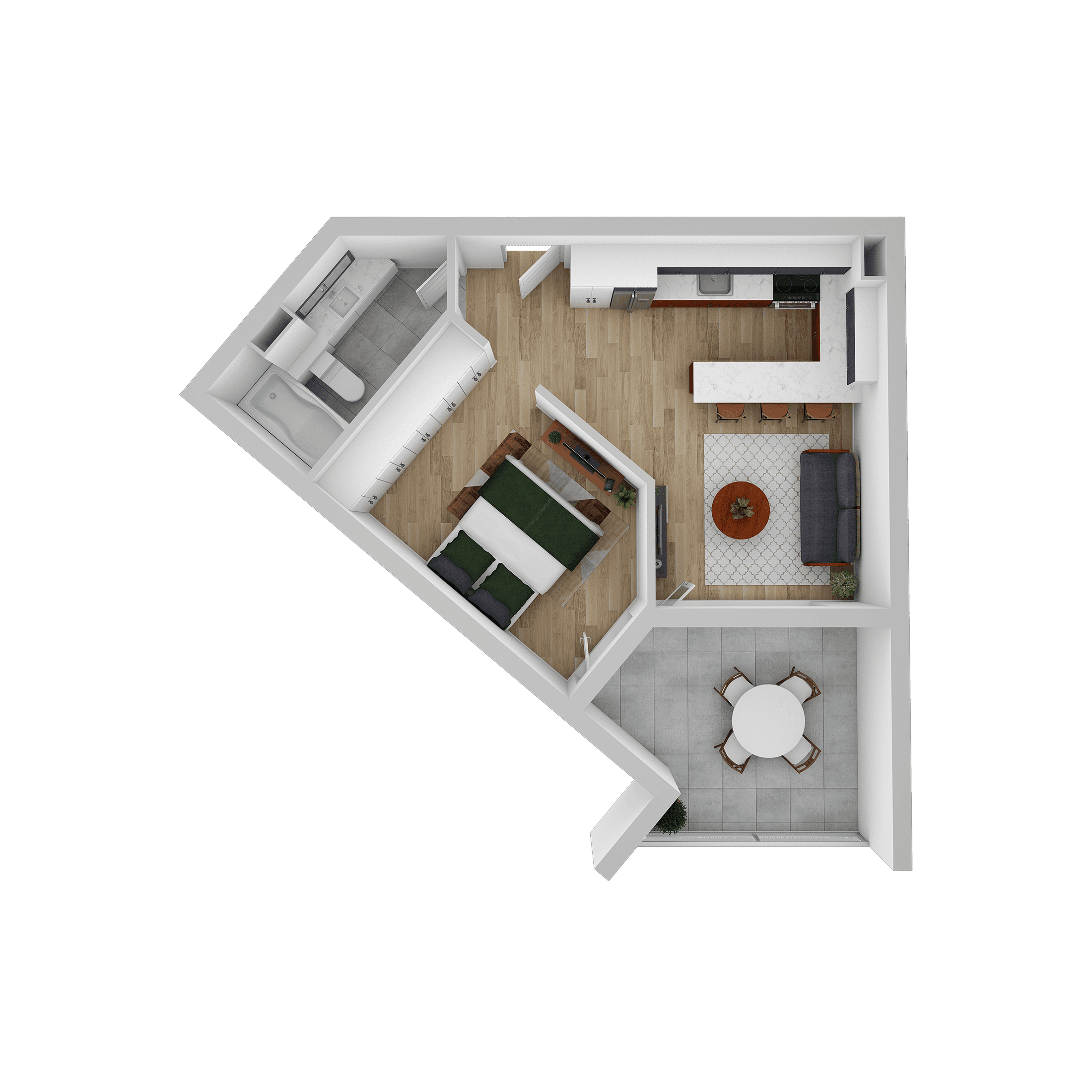 Plan apartament A 213