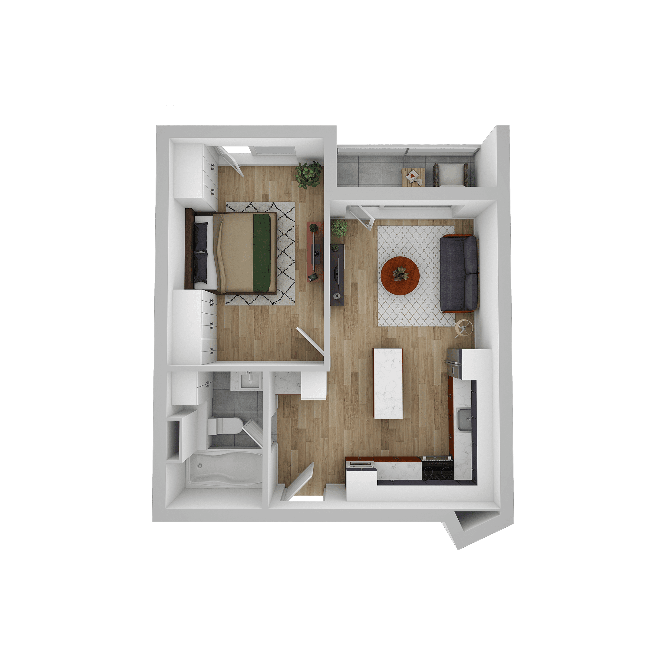 Plan apartament E 610