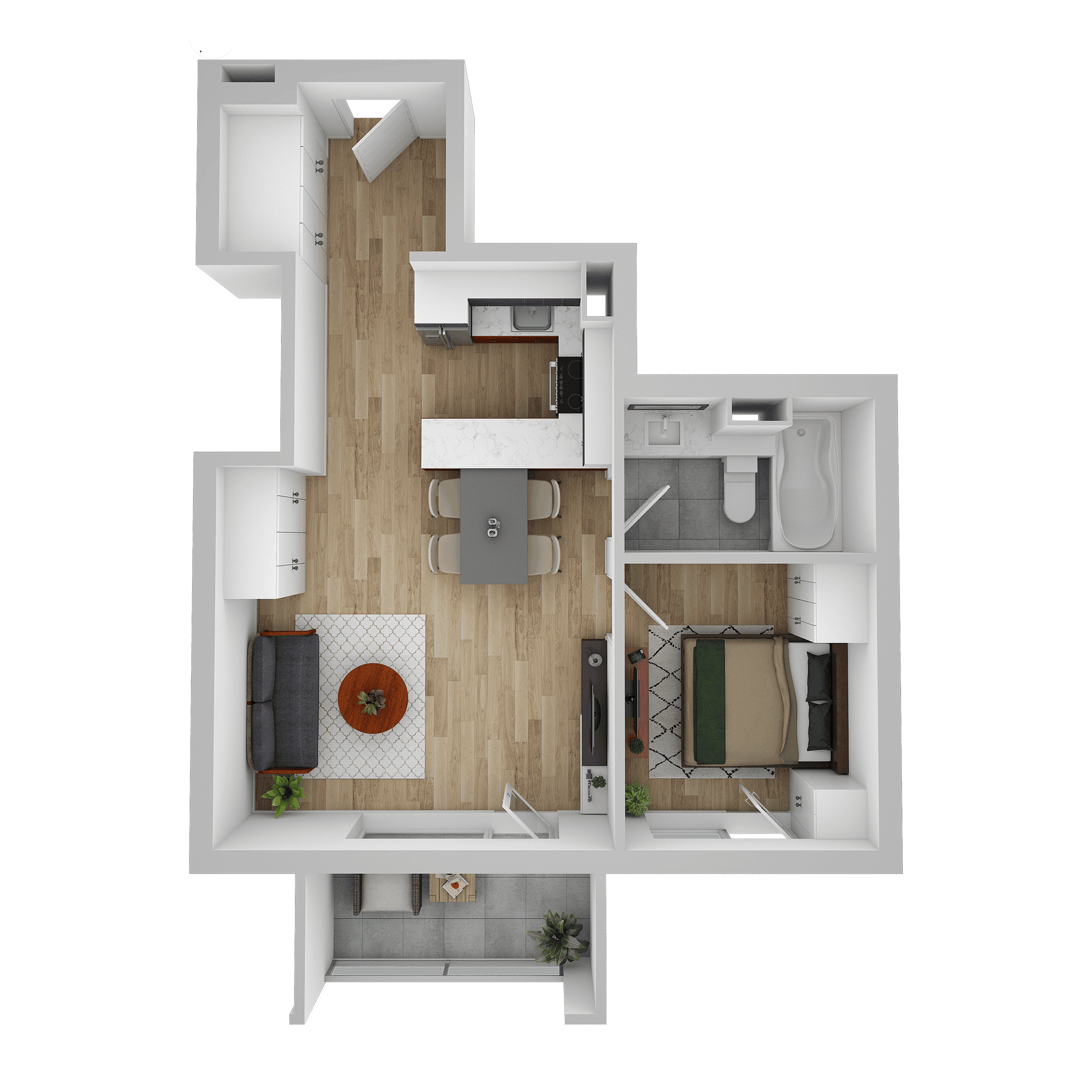 Plan apartament C 501