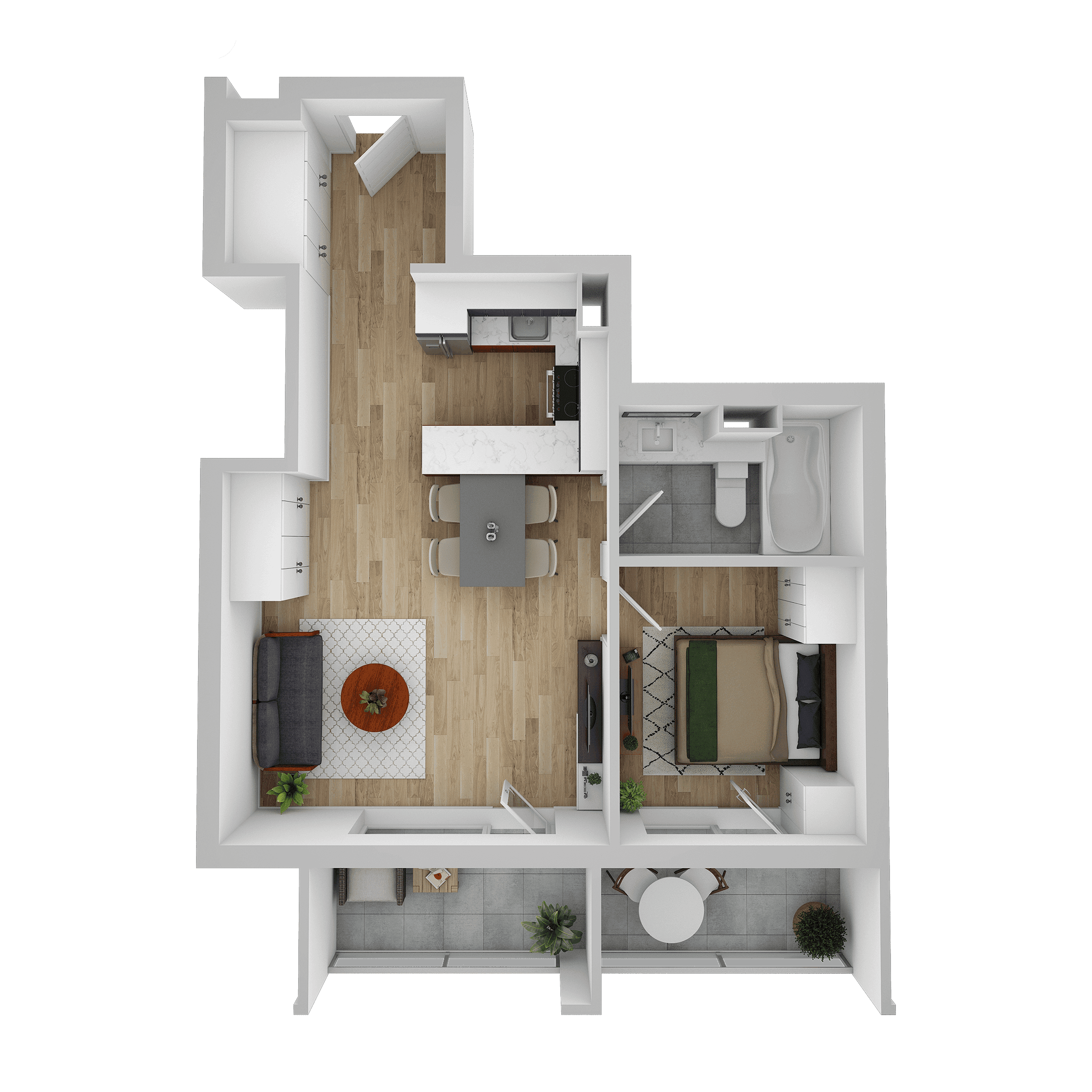 Plan apartament C 401