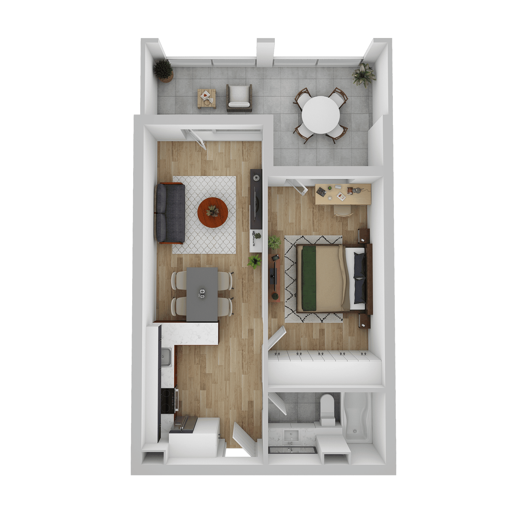 Plan apartament A 106