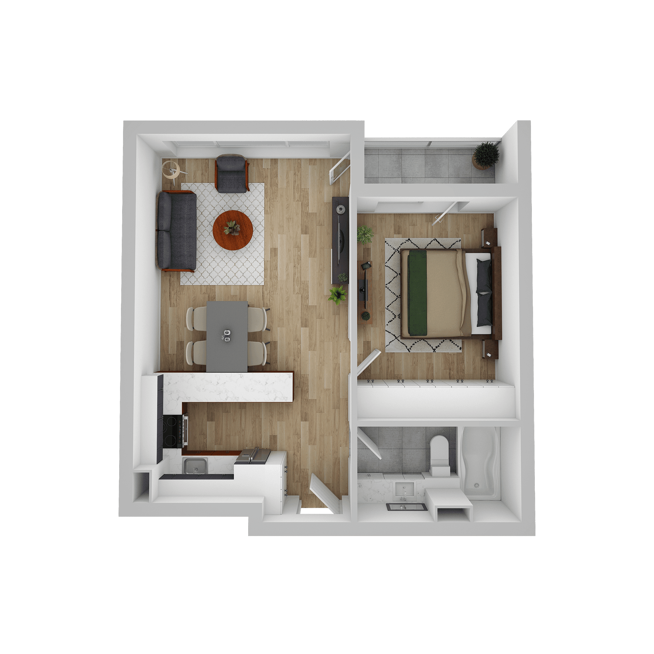 Plan apartament C 504