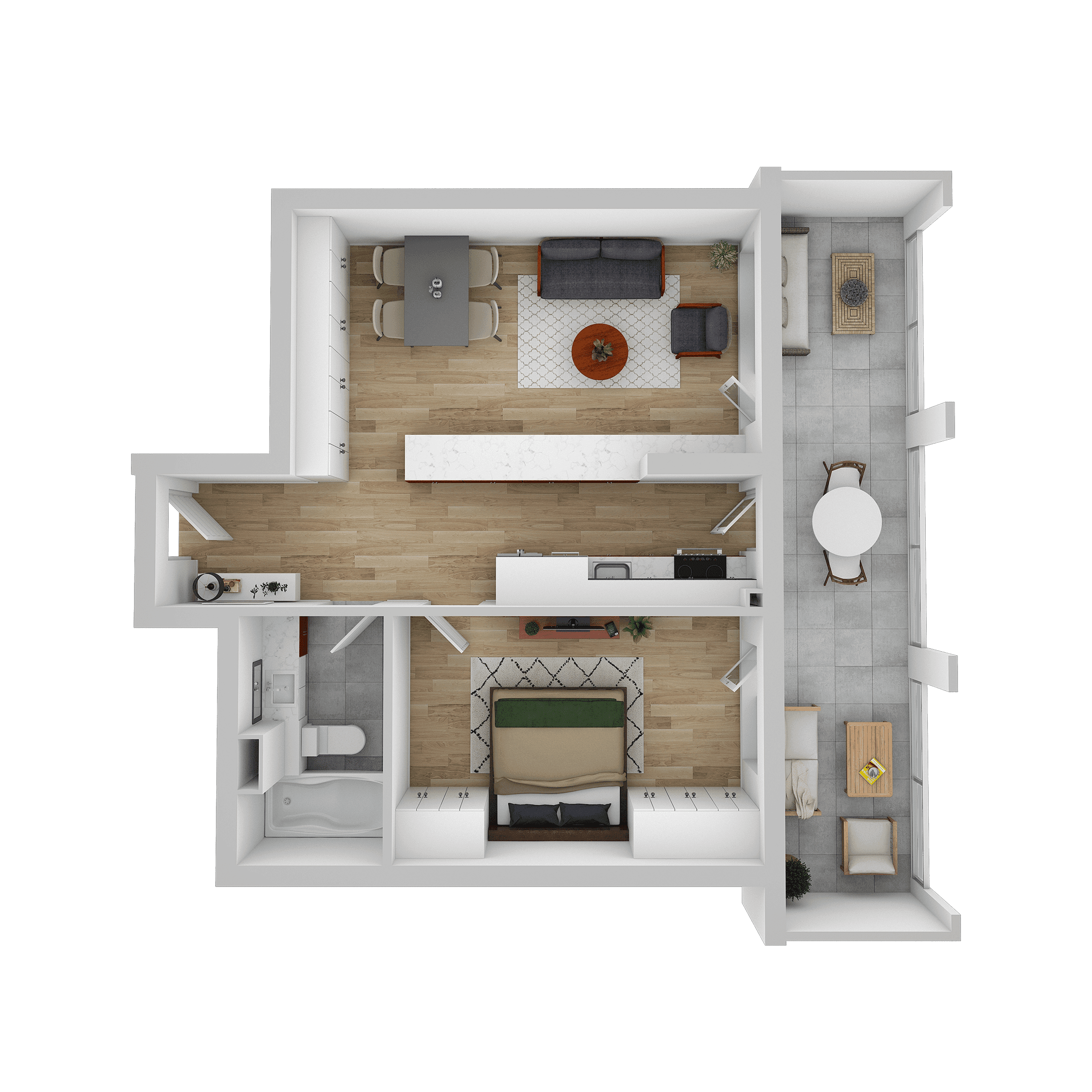 Plan apartament C 106