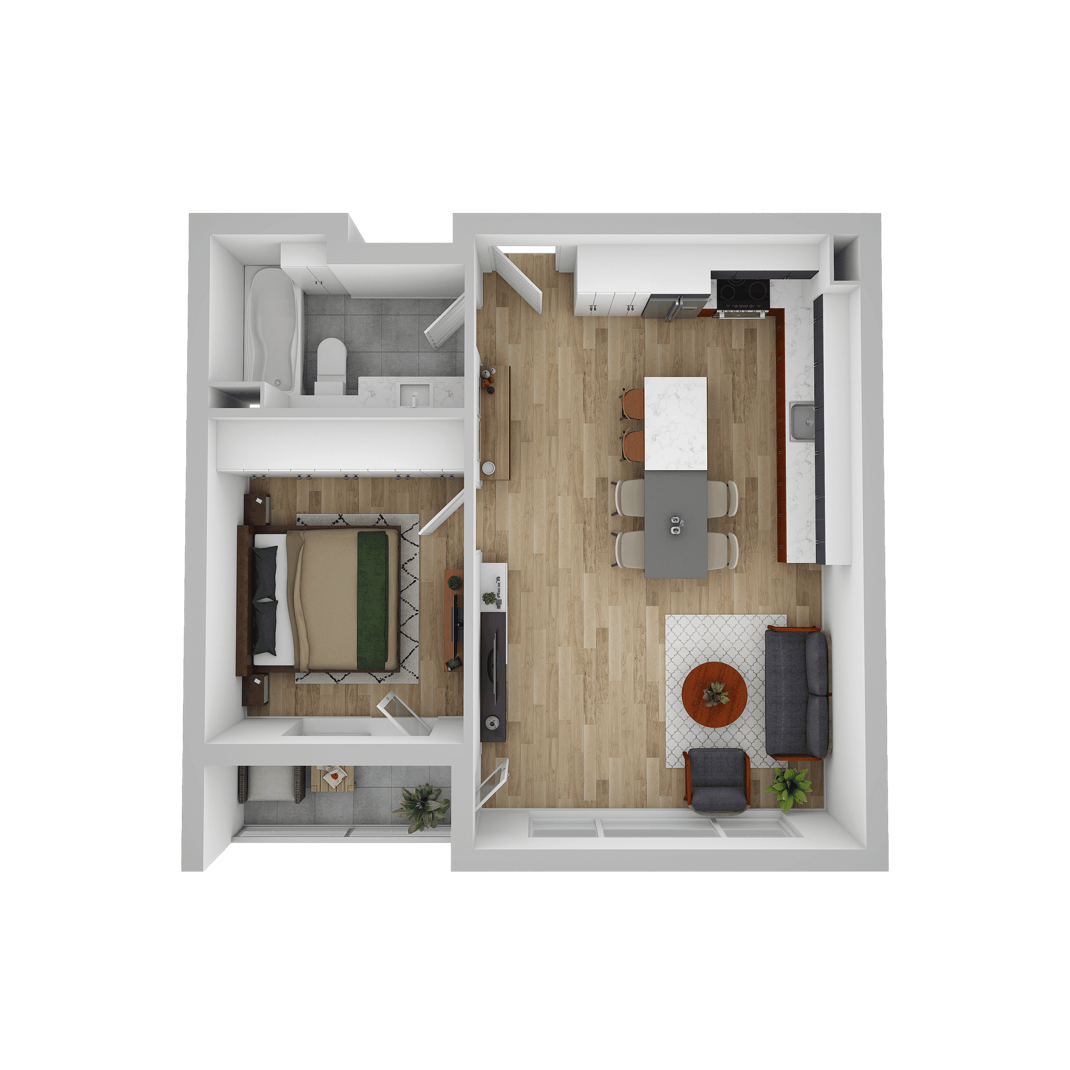 Plan apartament B 506