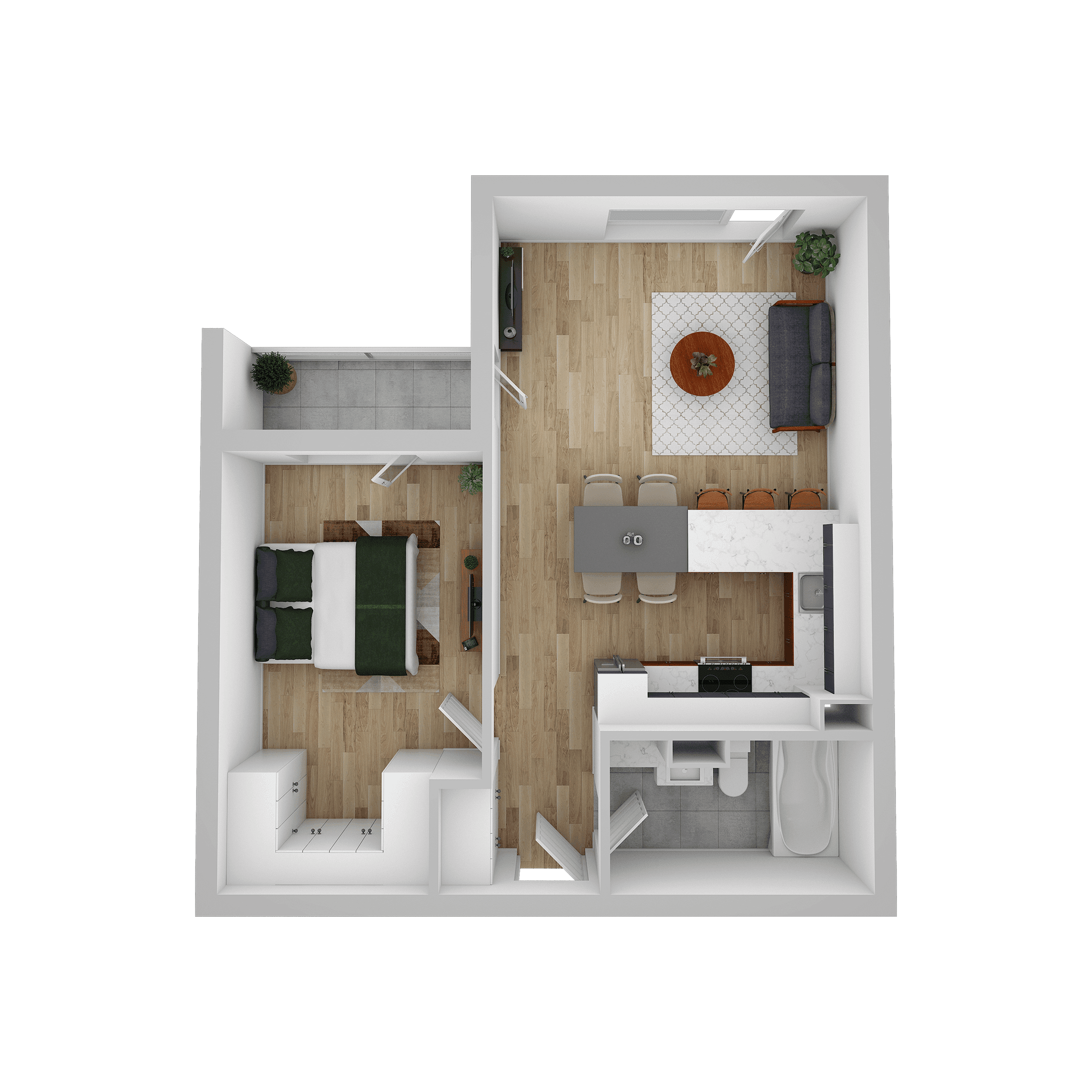 Plan apartament A 609