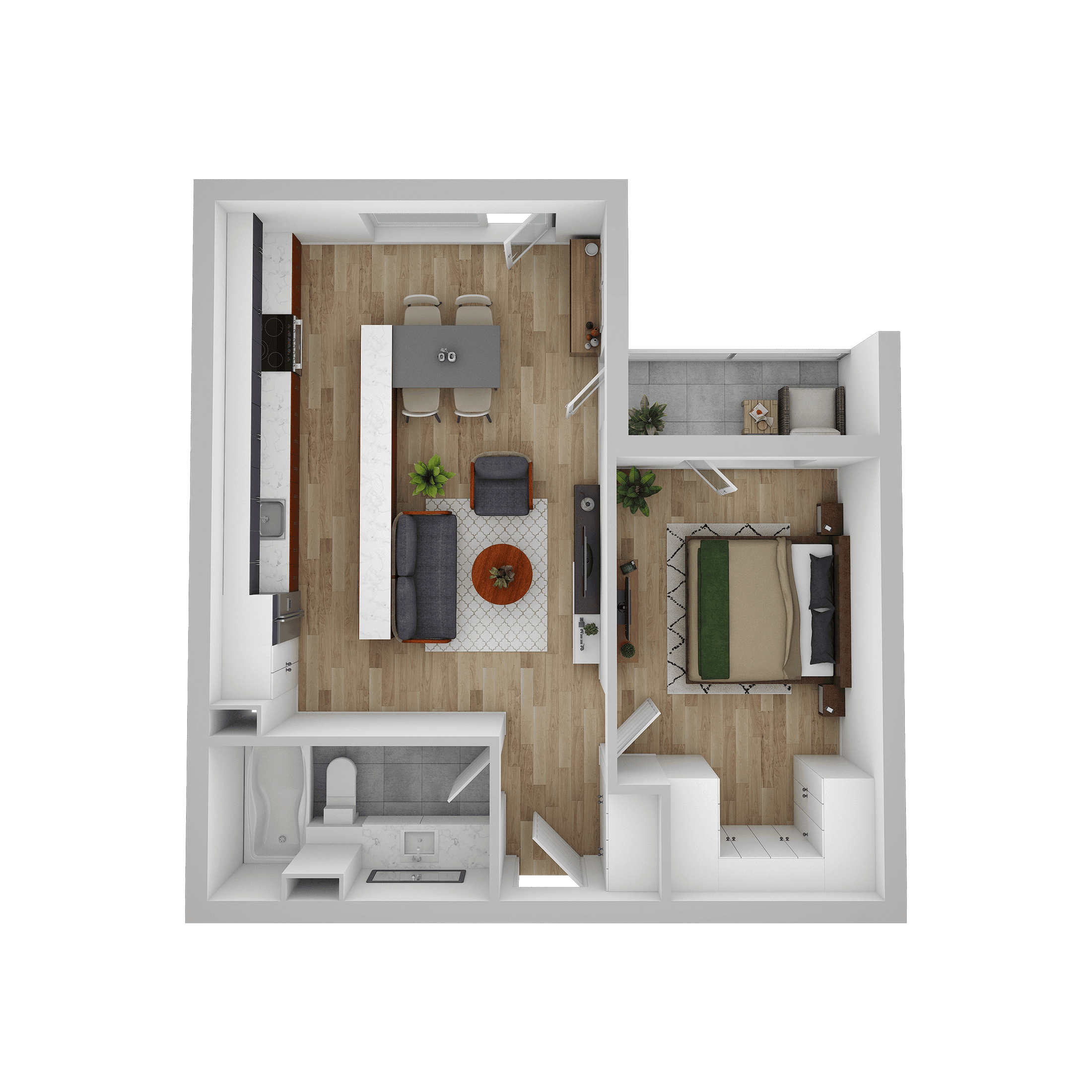 Plan apartament A 508