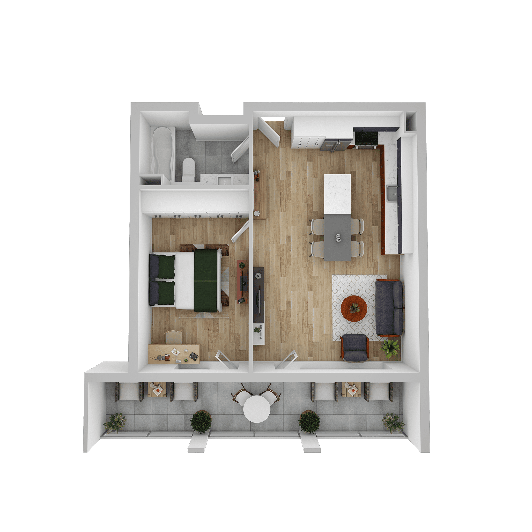 Plan apartament B 106