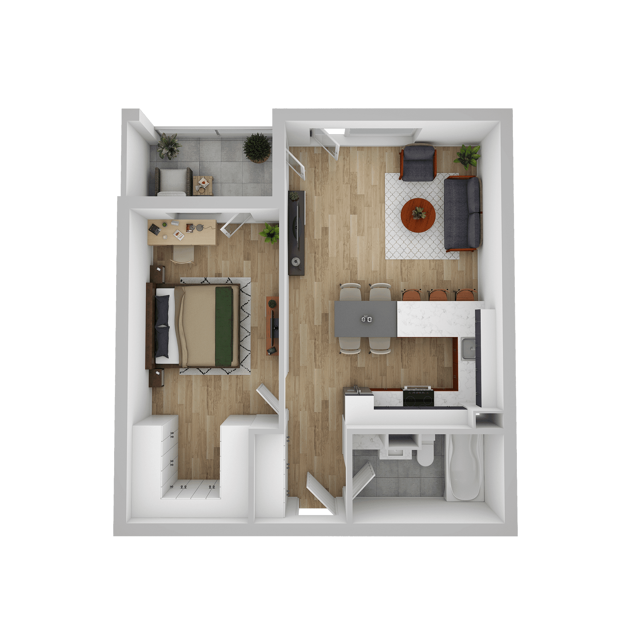 Plan apartament A 109