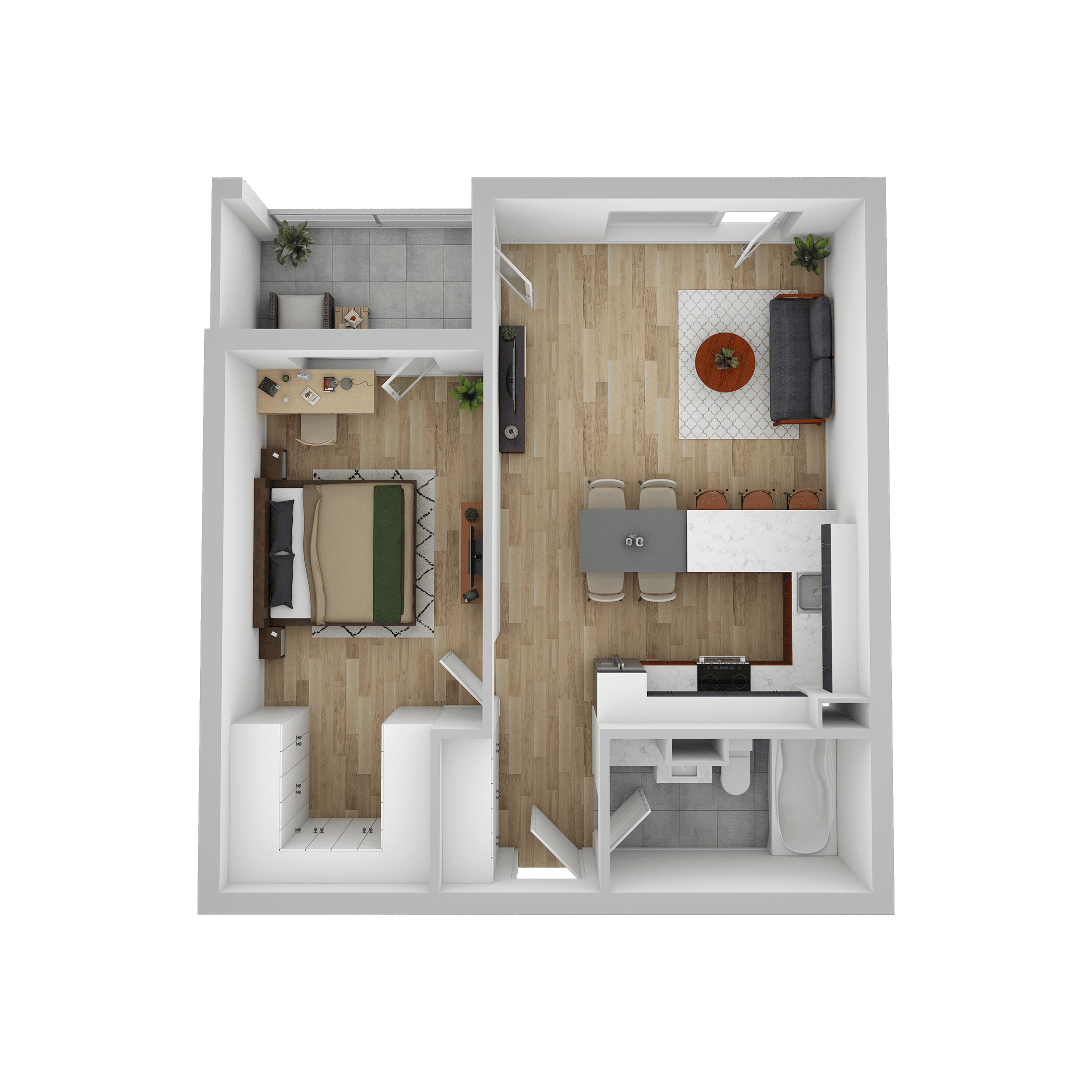 Plan apartament A 209