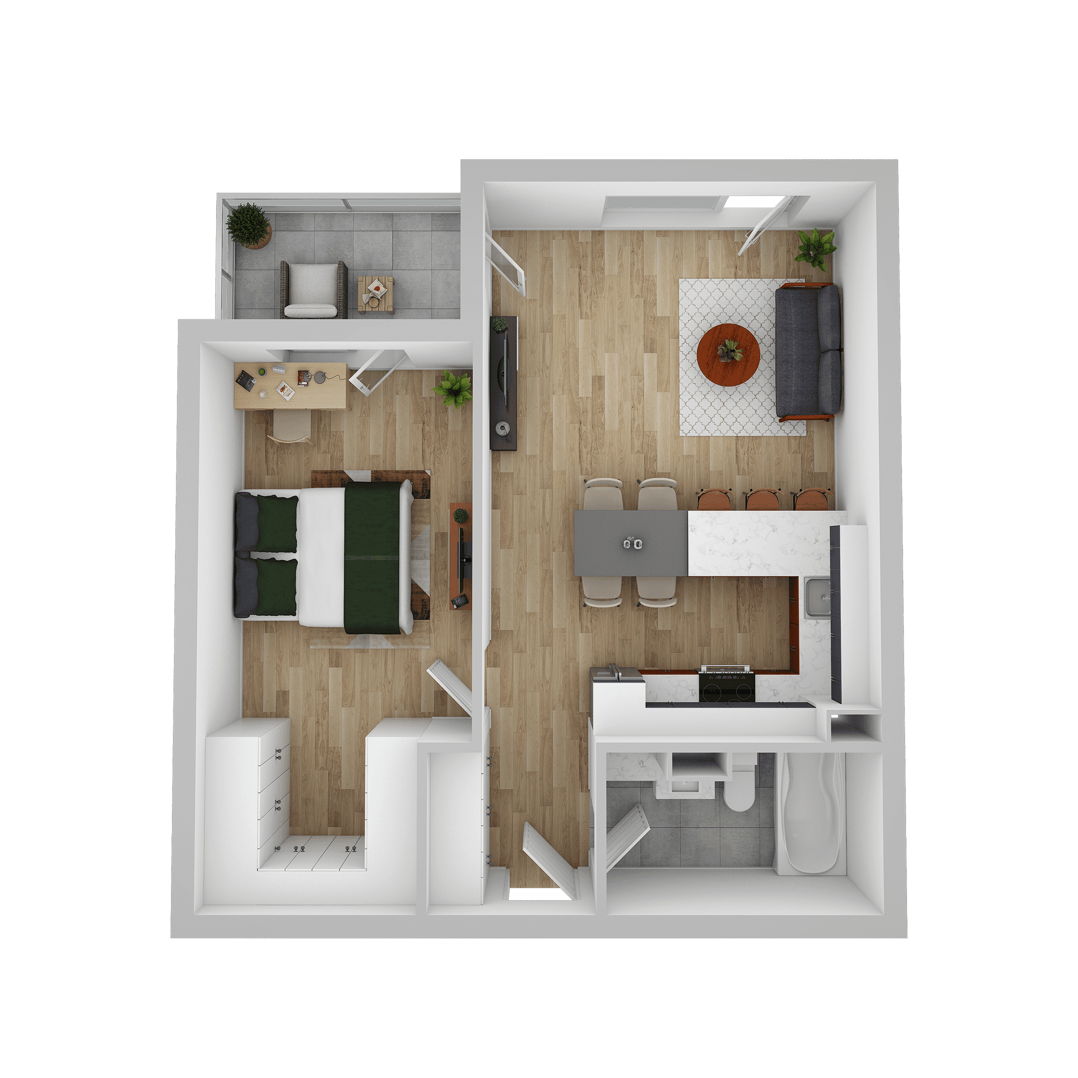 Plan apartament A 409