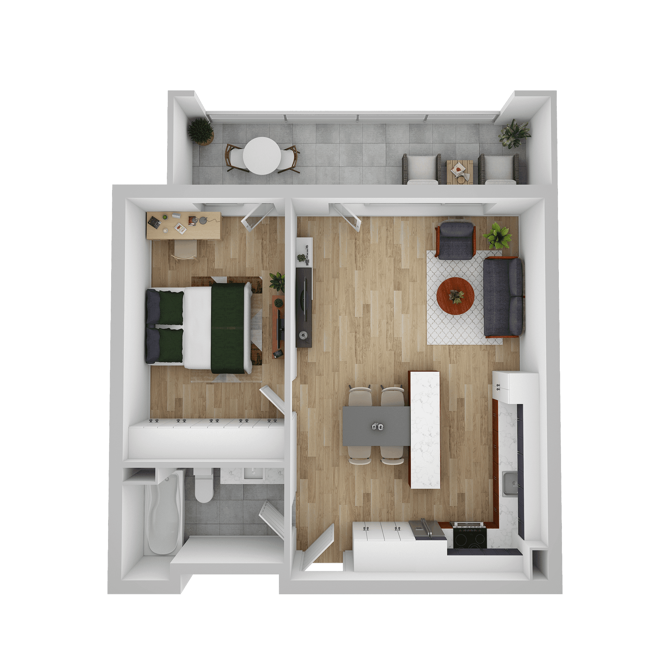 Plan apartament D 606