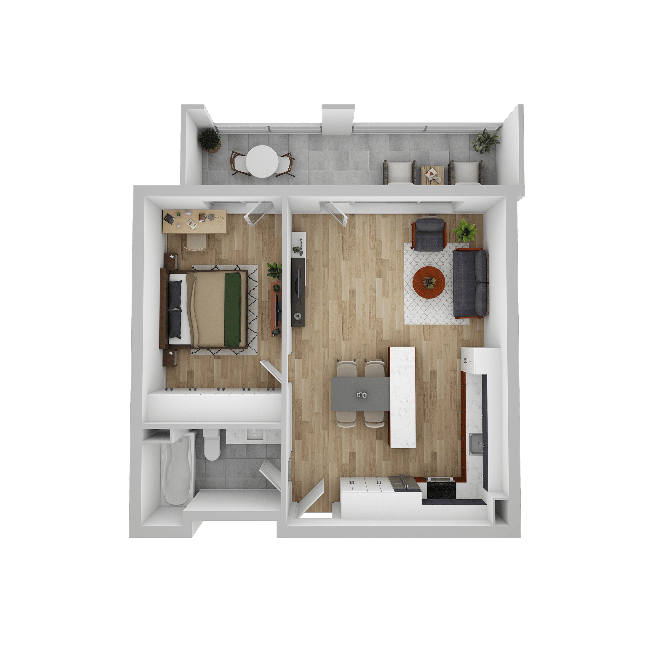 Plan apartament D 306