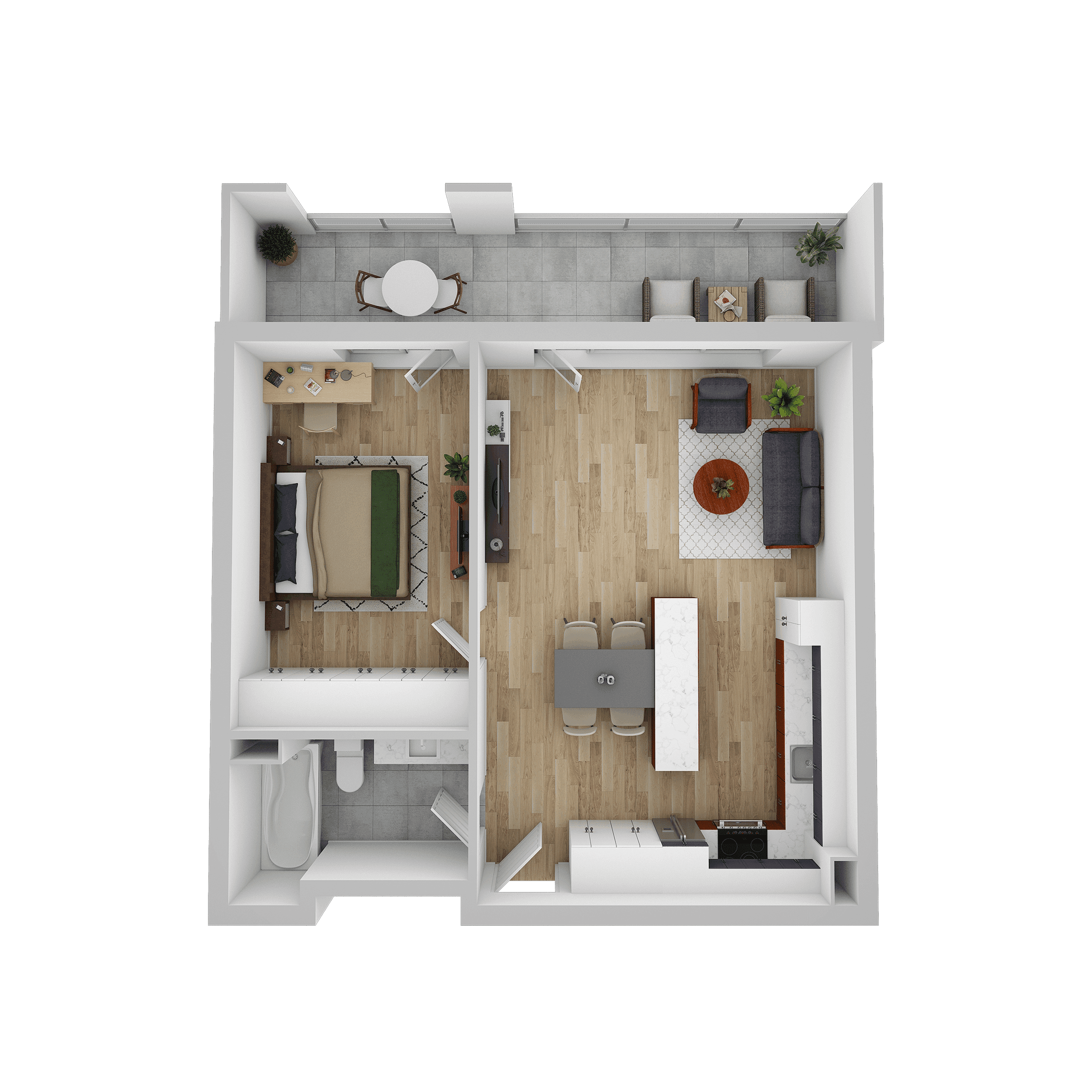 Plan apartament D 106