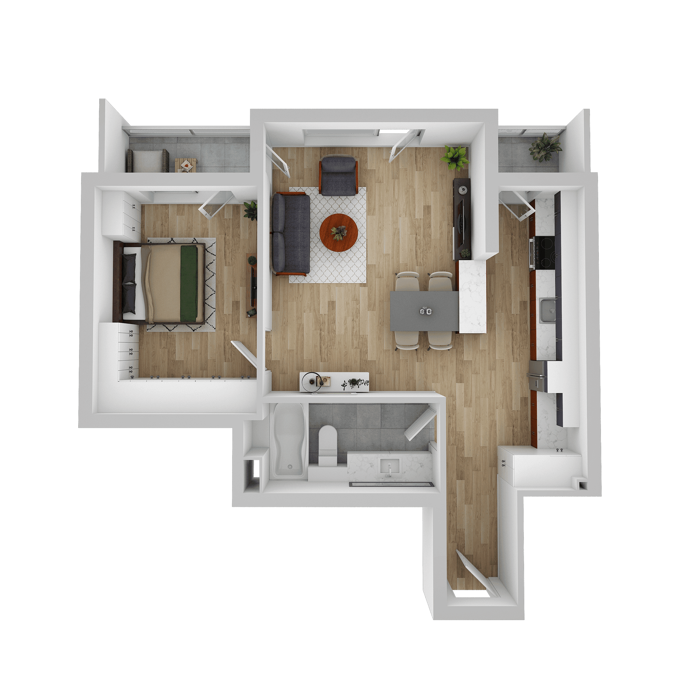 Plan apartament B 501