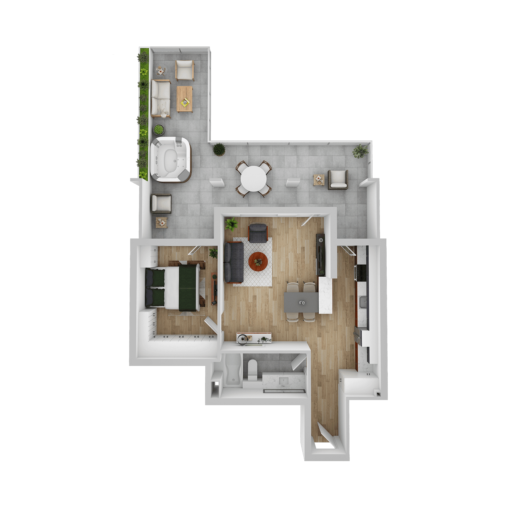 Plan apartament B 101