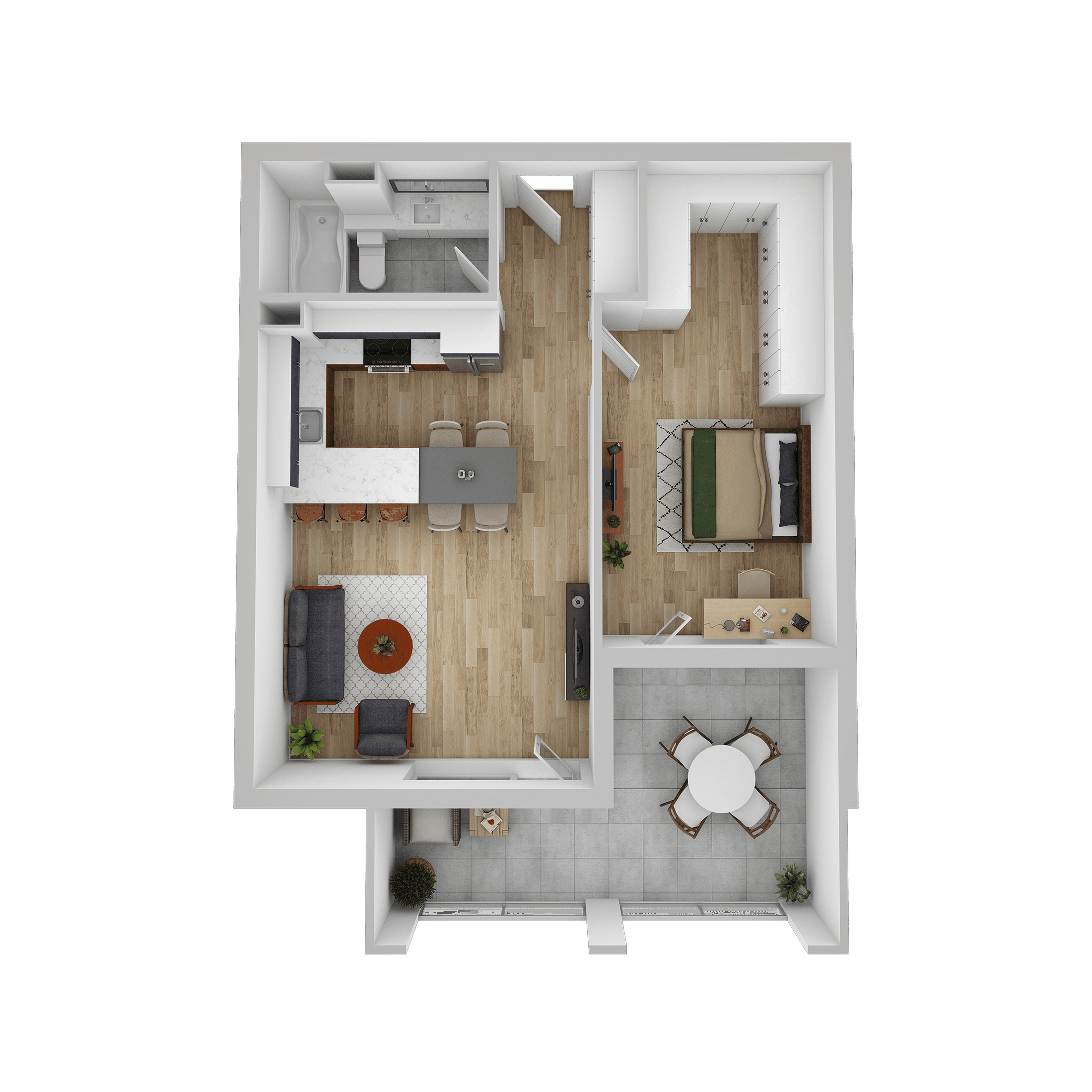 Plan apartament A 212