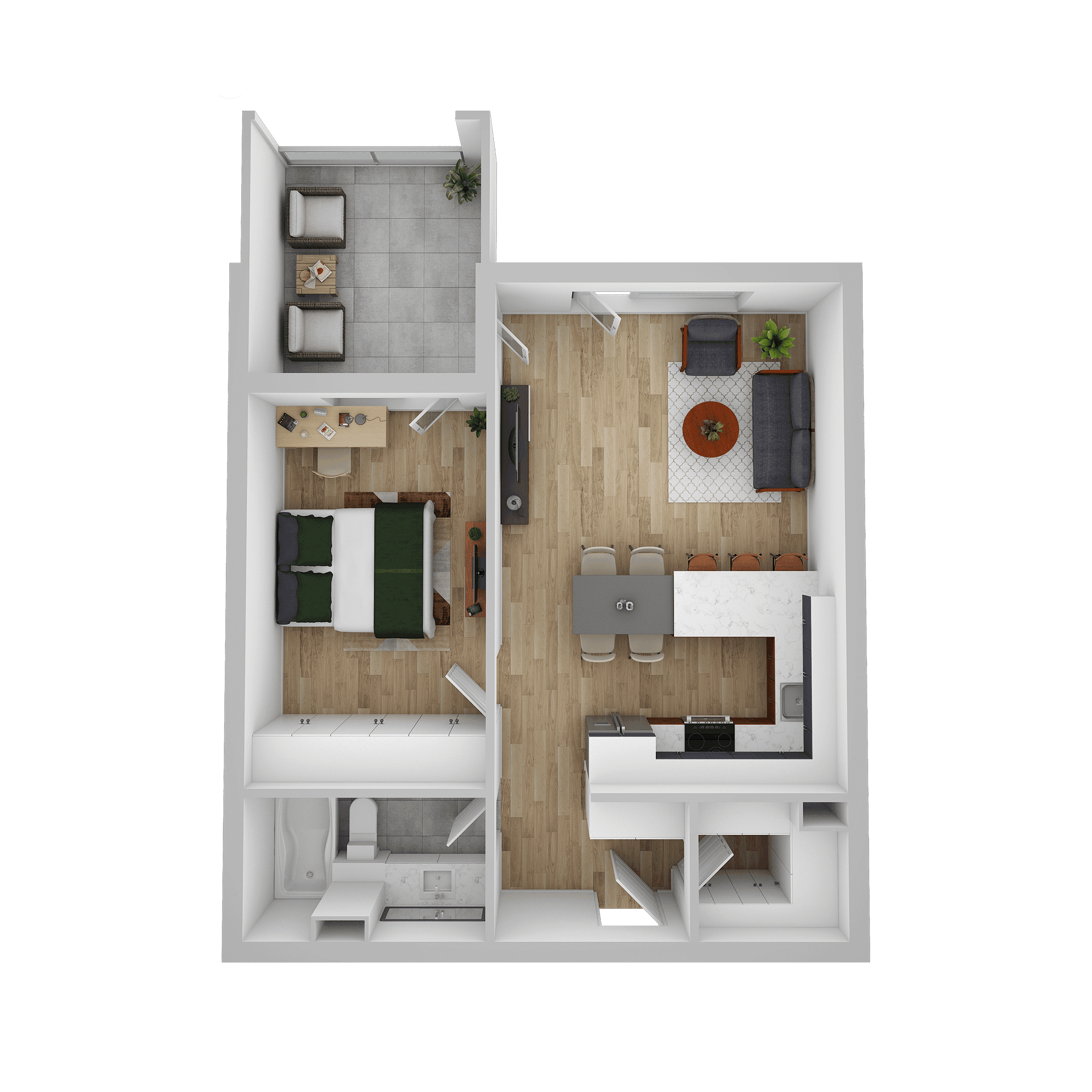 Plan apartament E 401