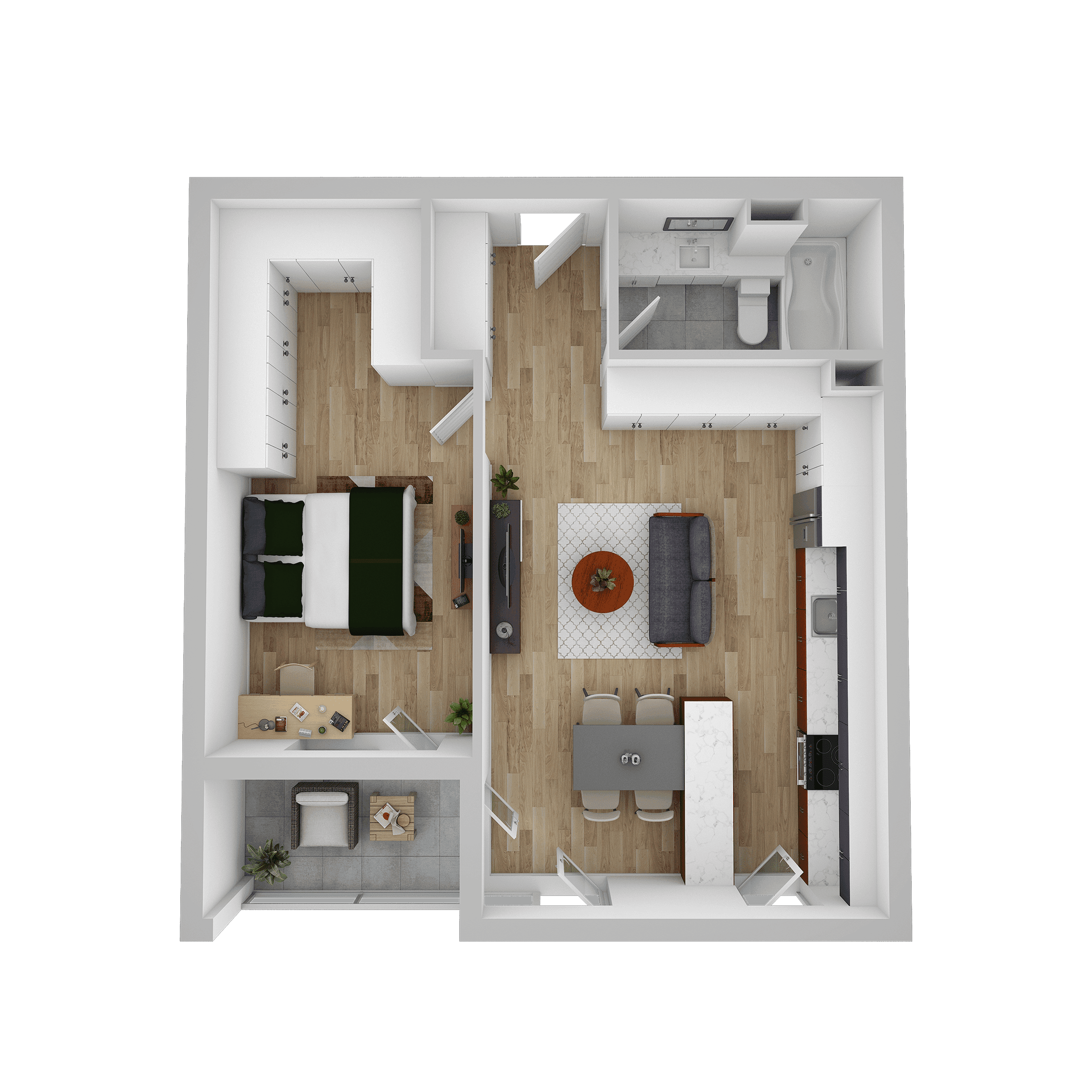 Plan apartament E 207