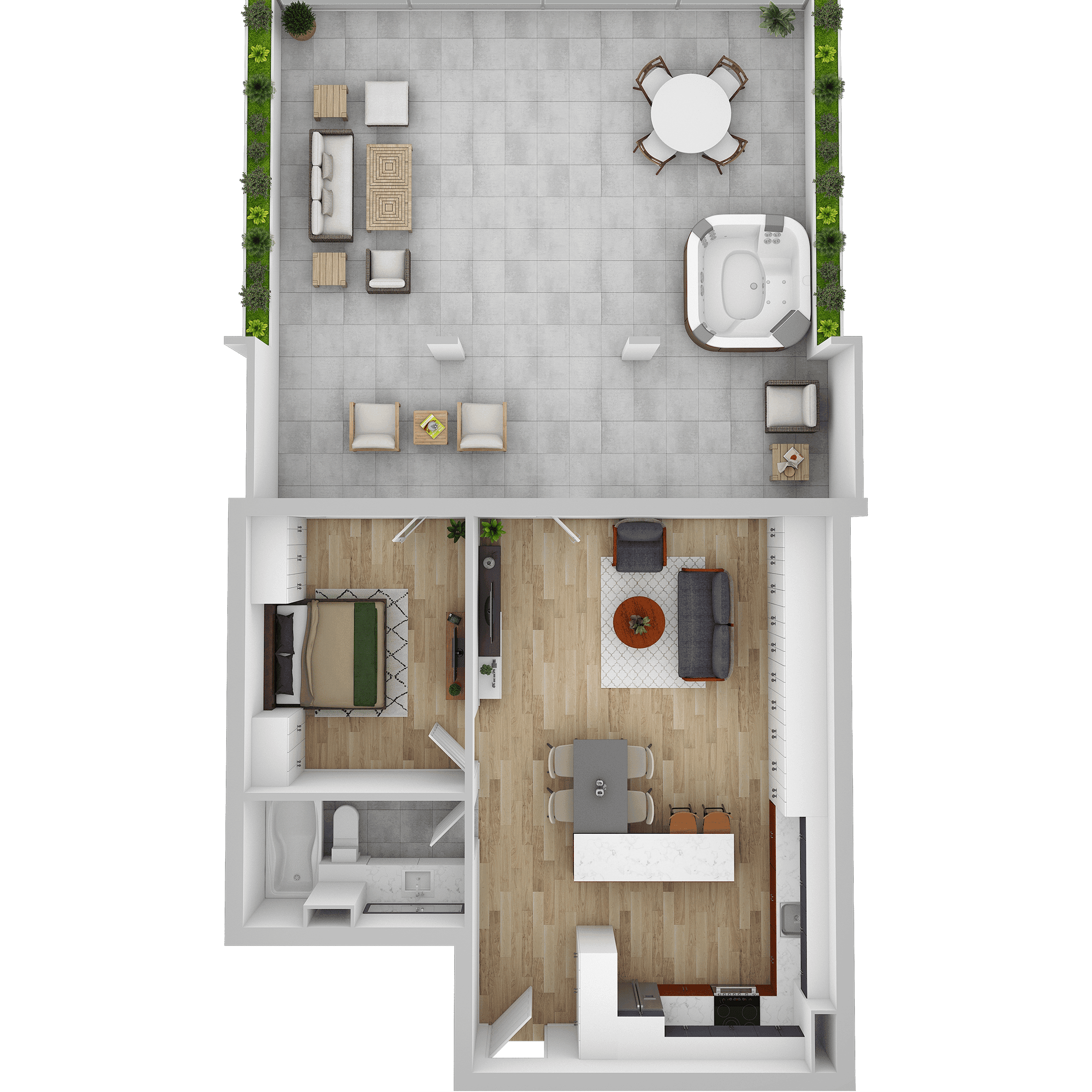 Plan apartament B 110