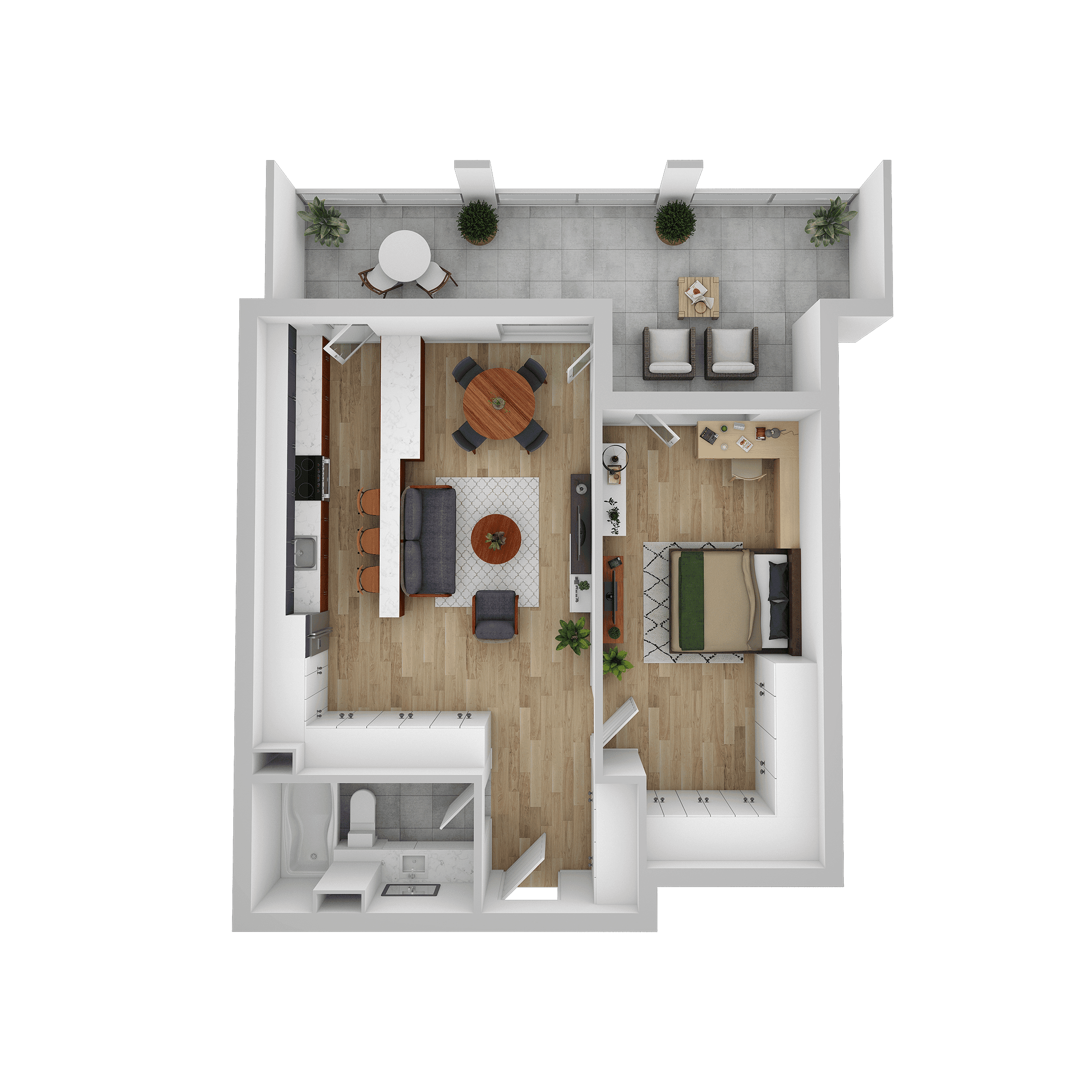 Plan apartament E 104