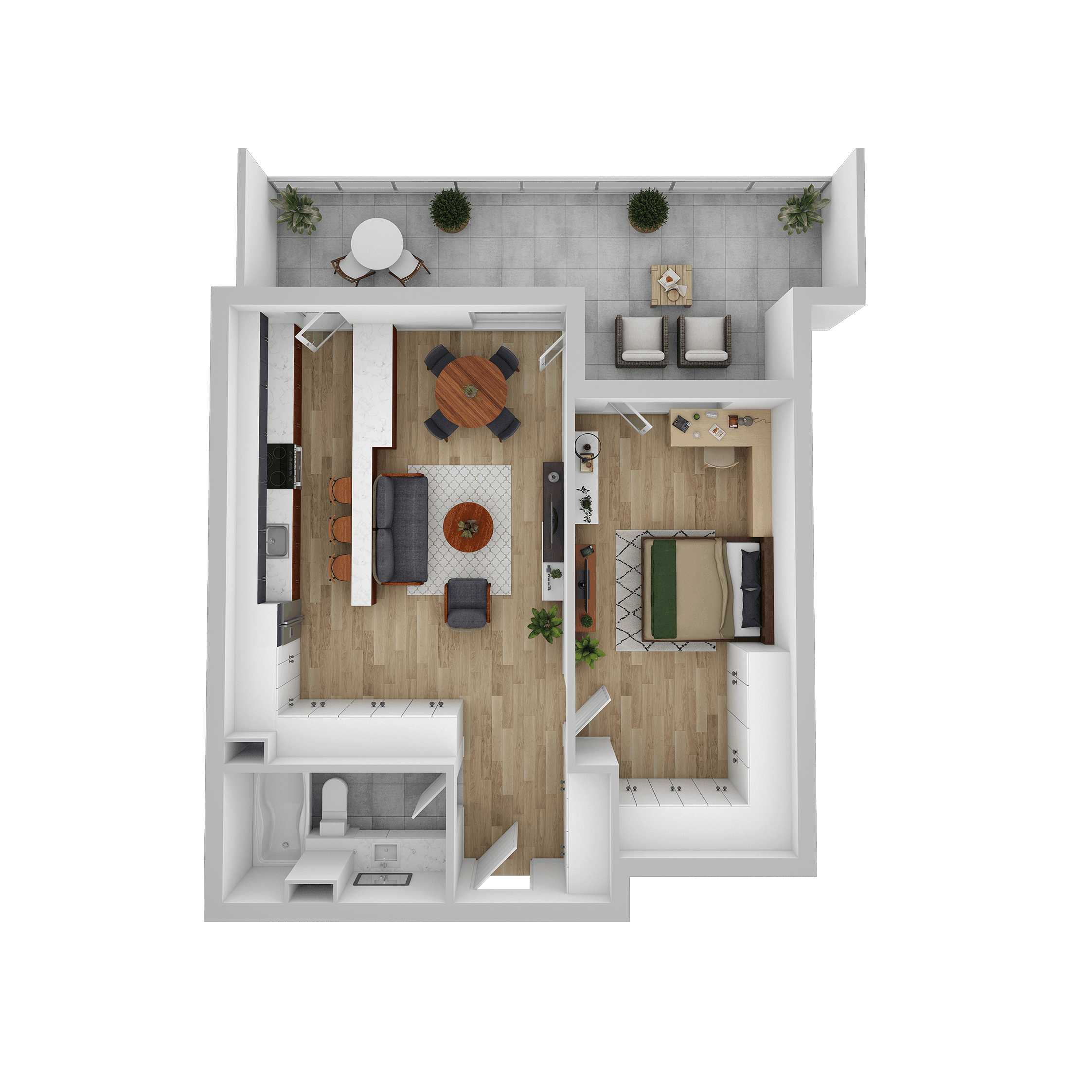 Plan apartament E 404