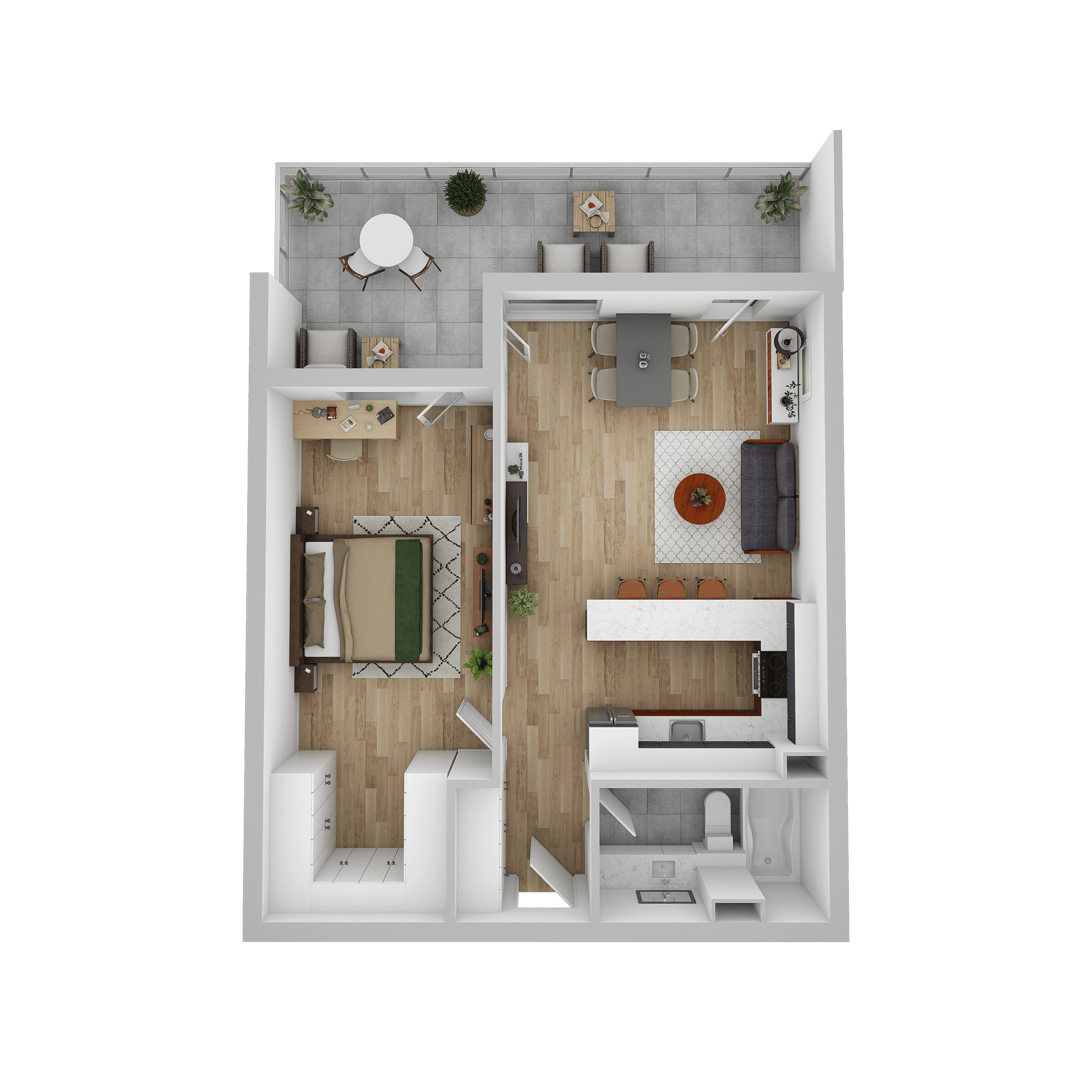 Plan apartament A 405