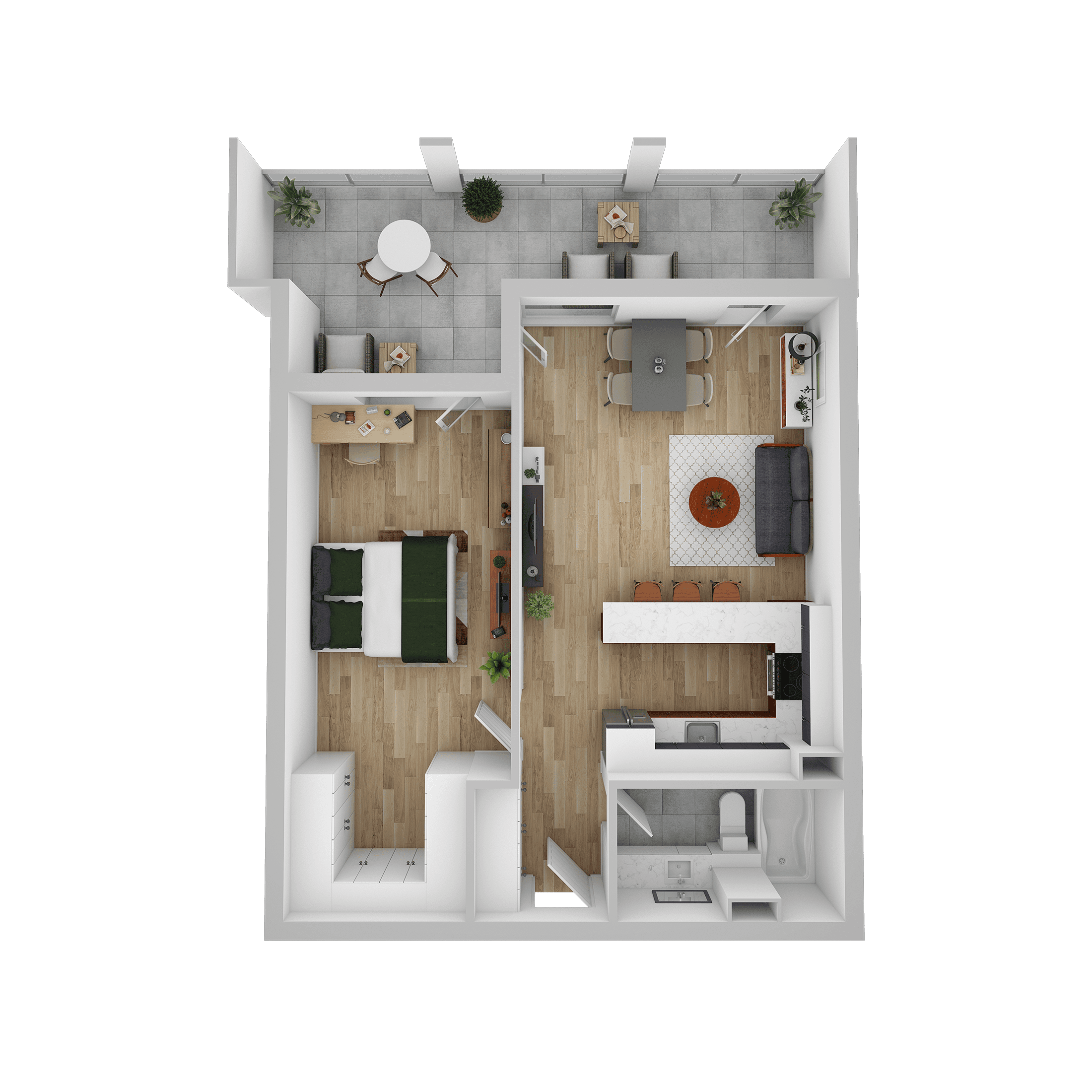 Plan apartament A 105