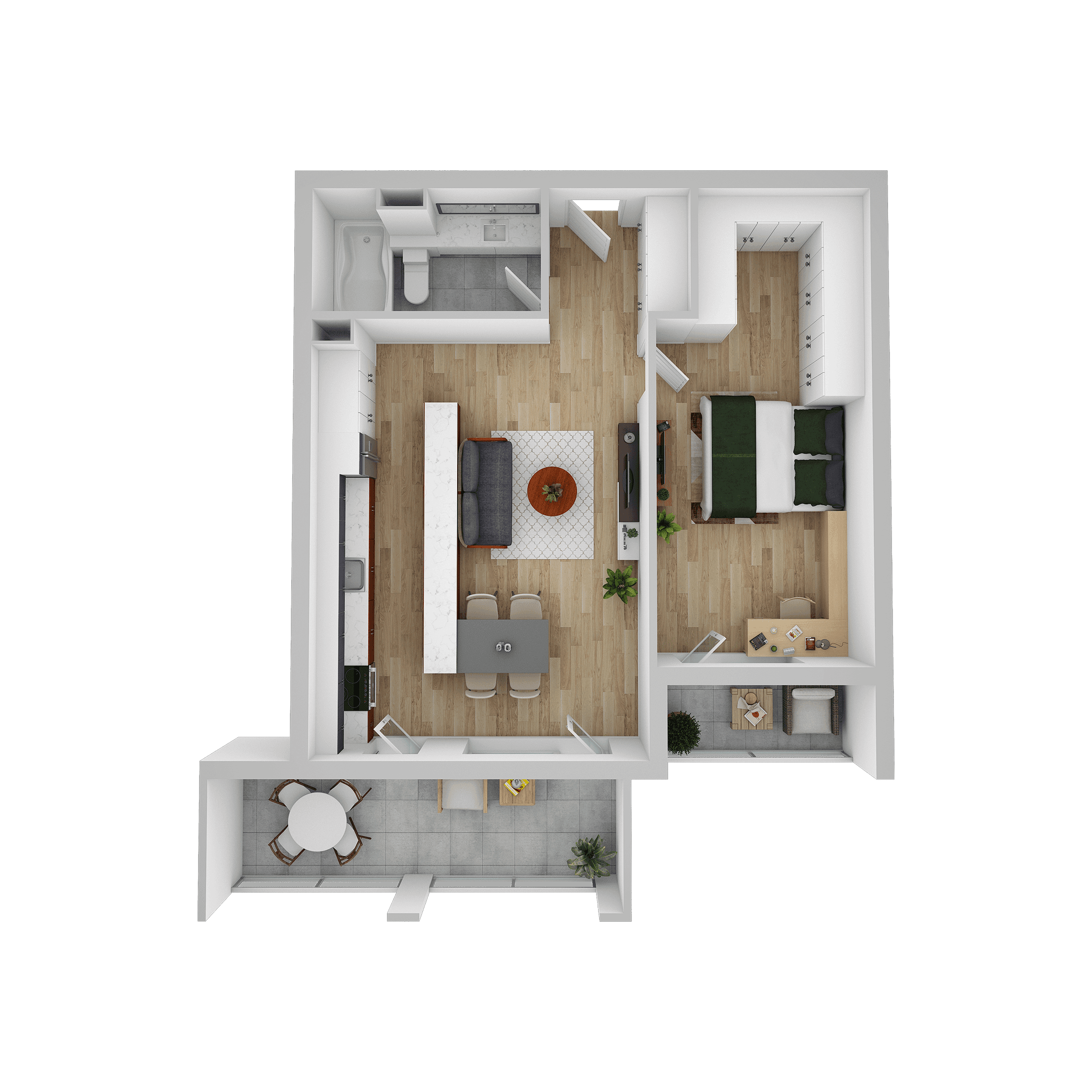 Plan apartament A 501