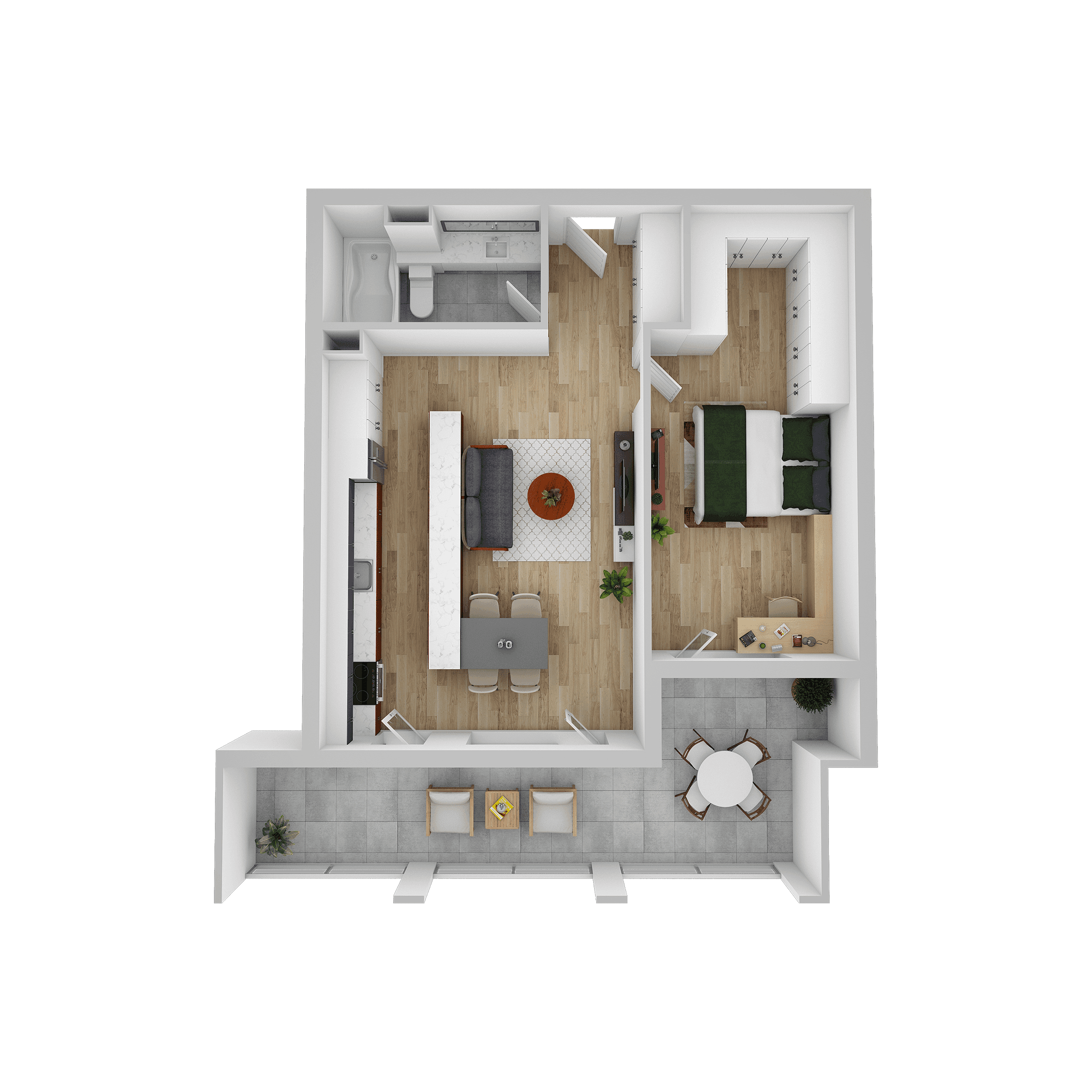 Plan apartament A 201