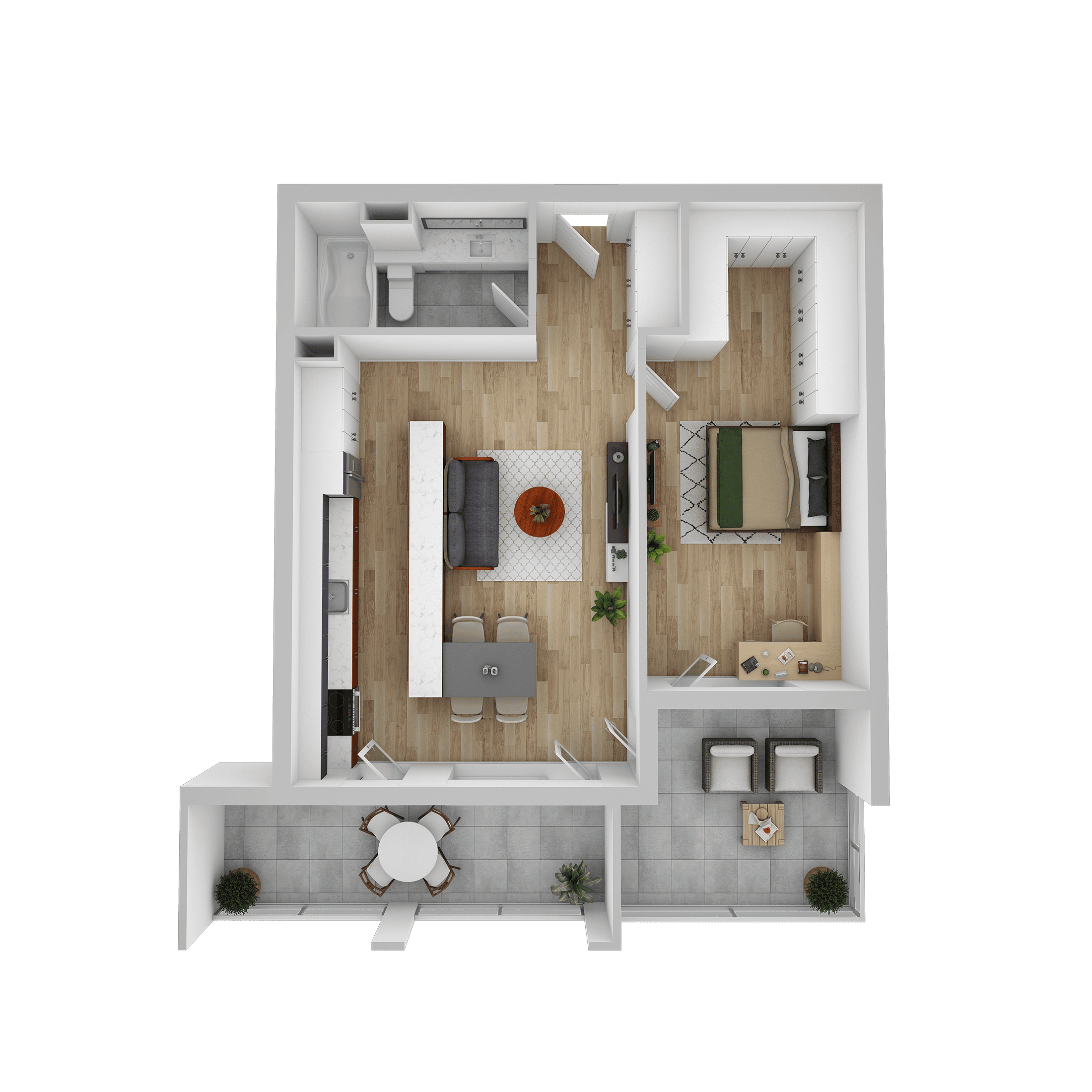 Plan apartament A 401