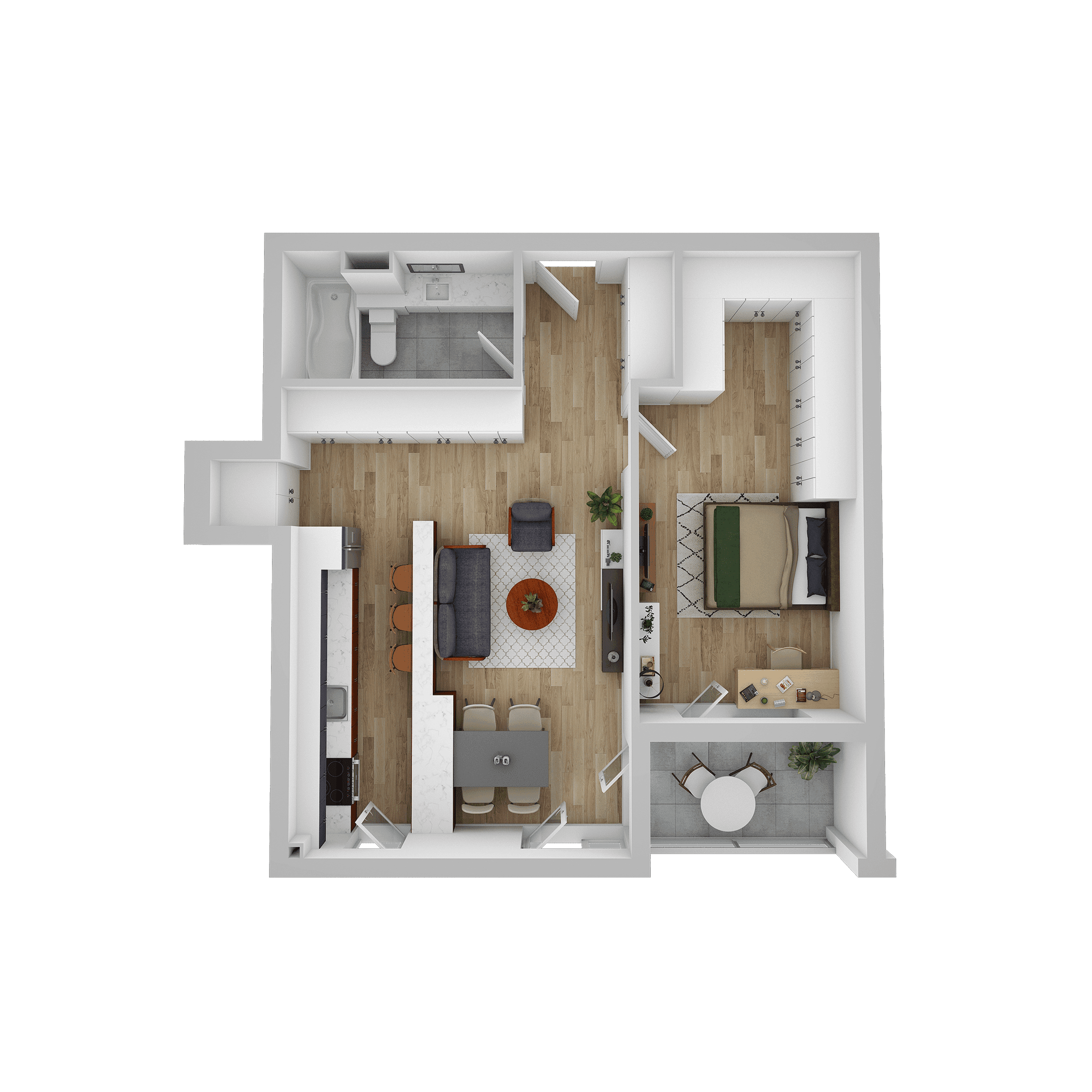 Plan apartament E 308