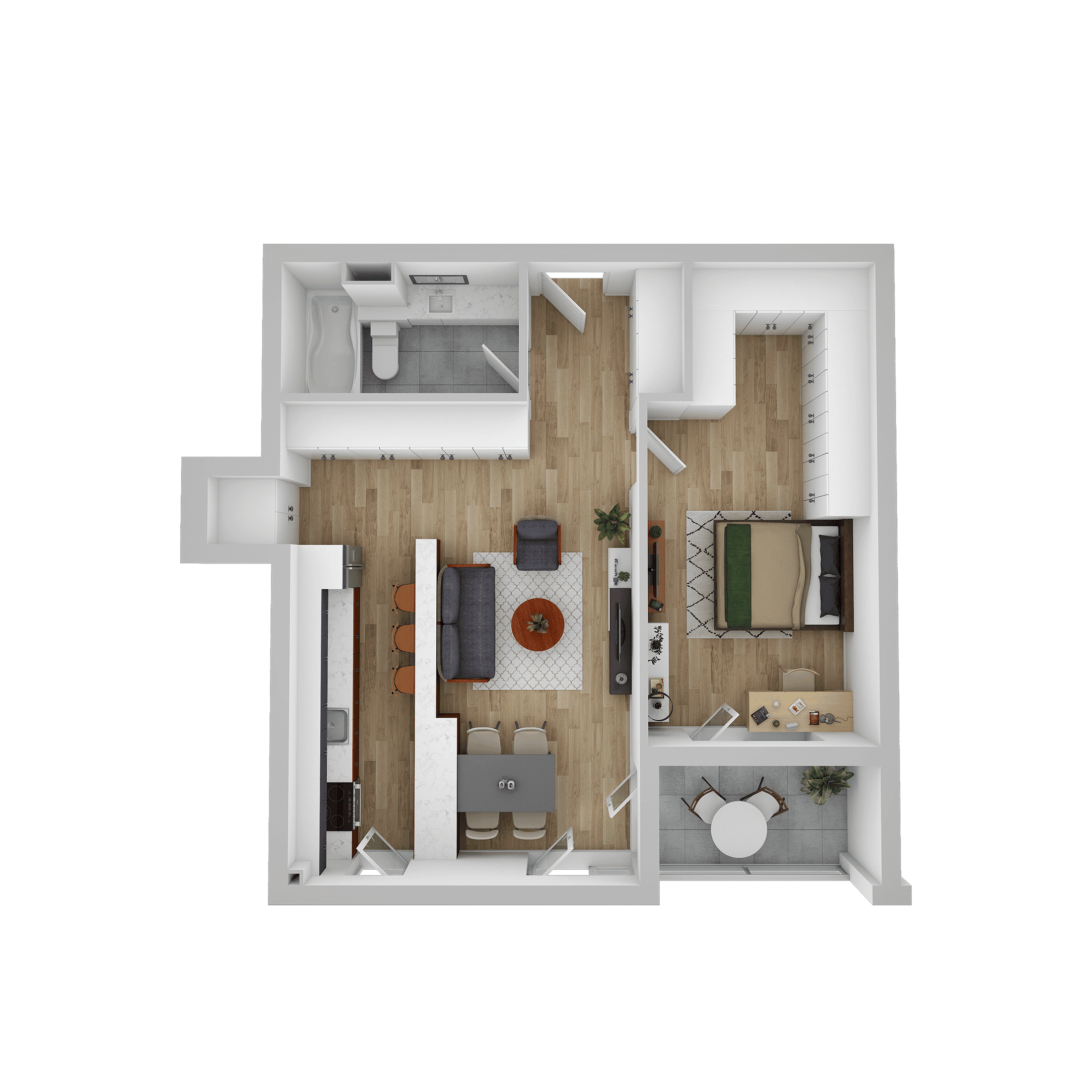 Plan apartament E 108