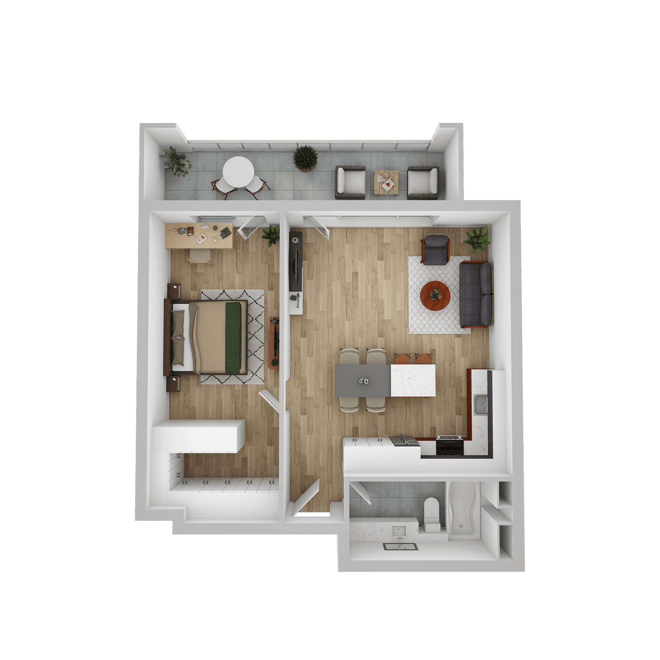 Plan apartament D 507