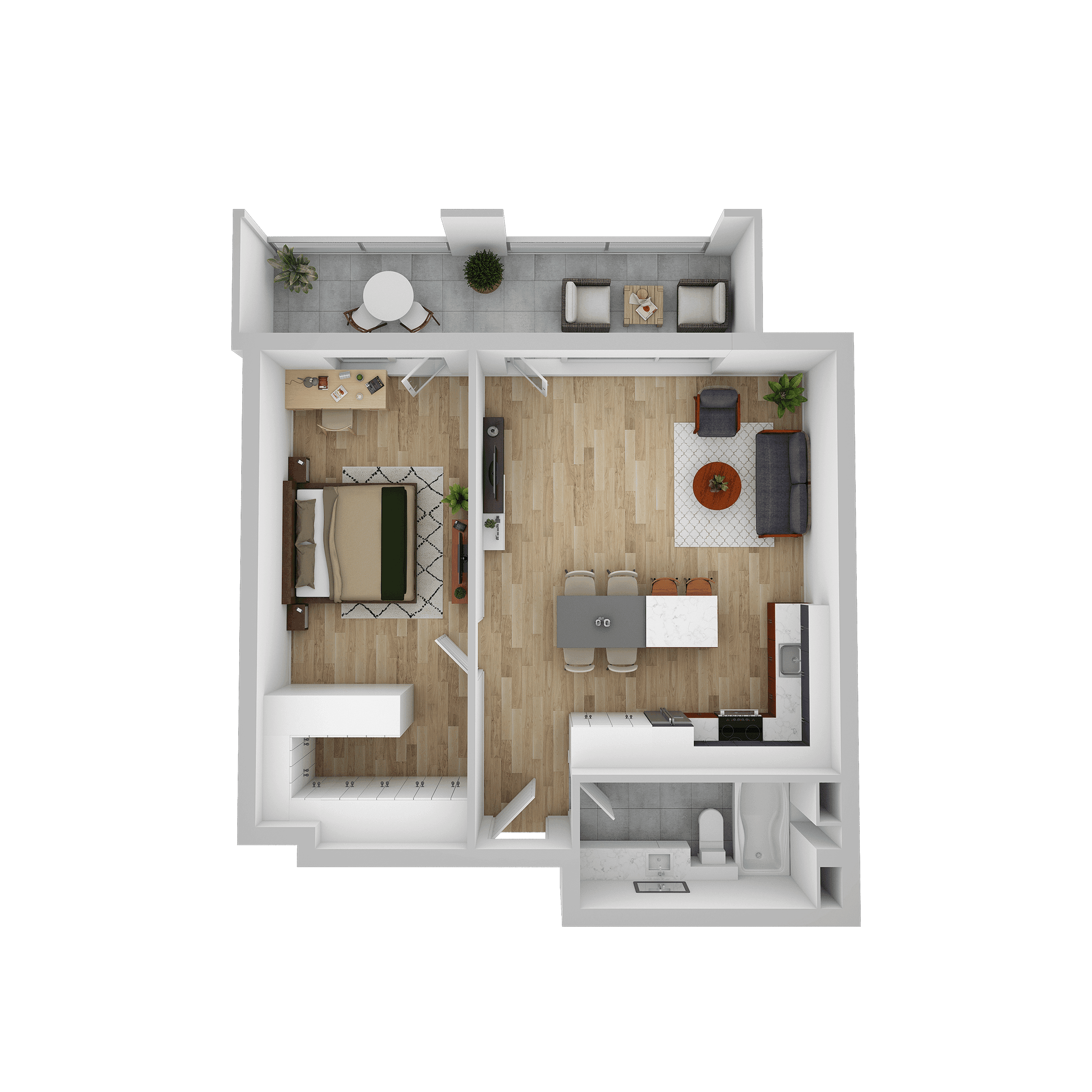 Plan apartament D 607