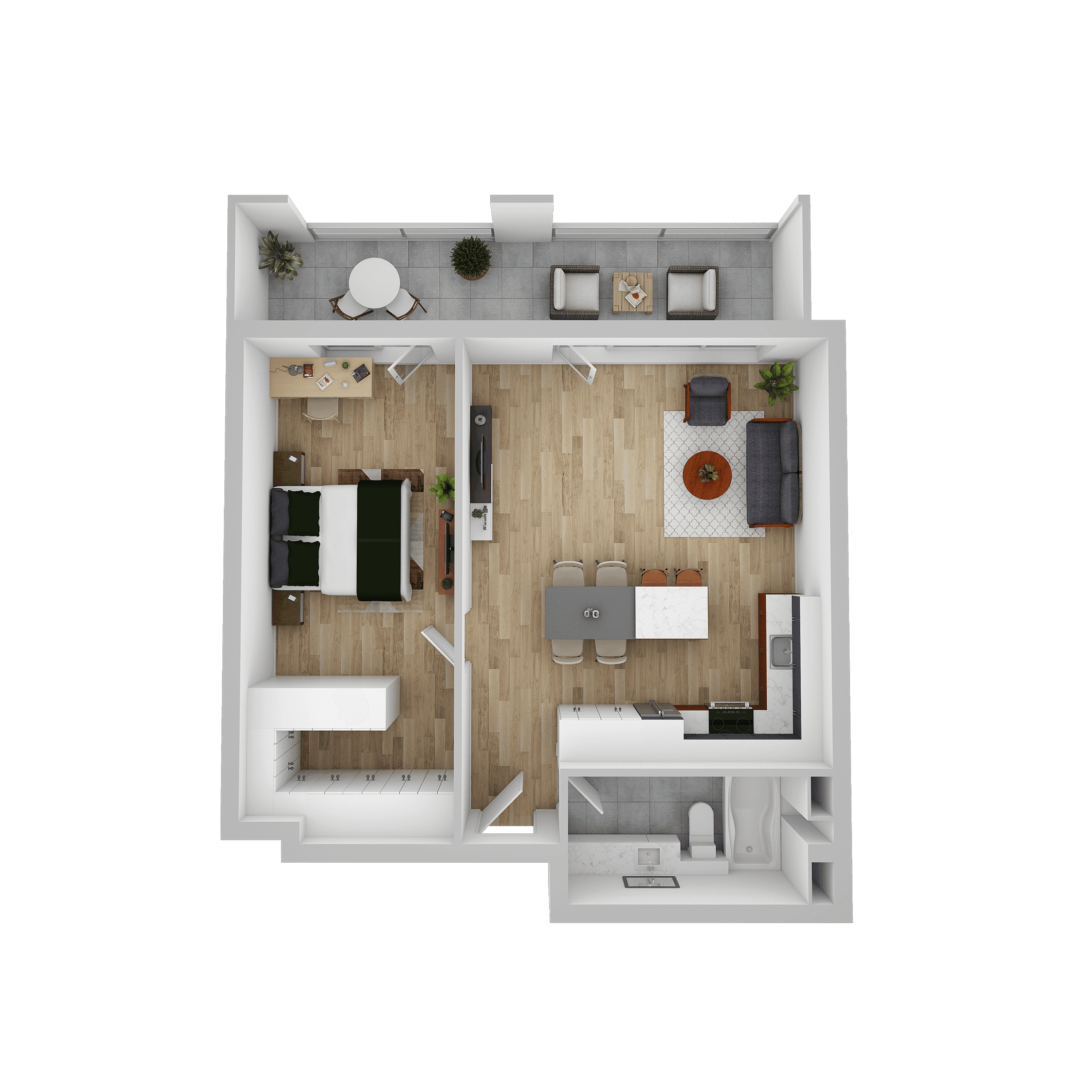 Plan apartament D 307