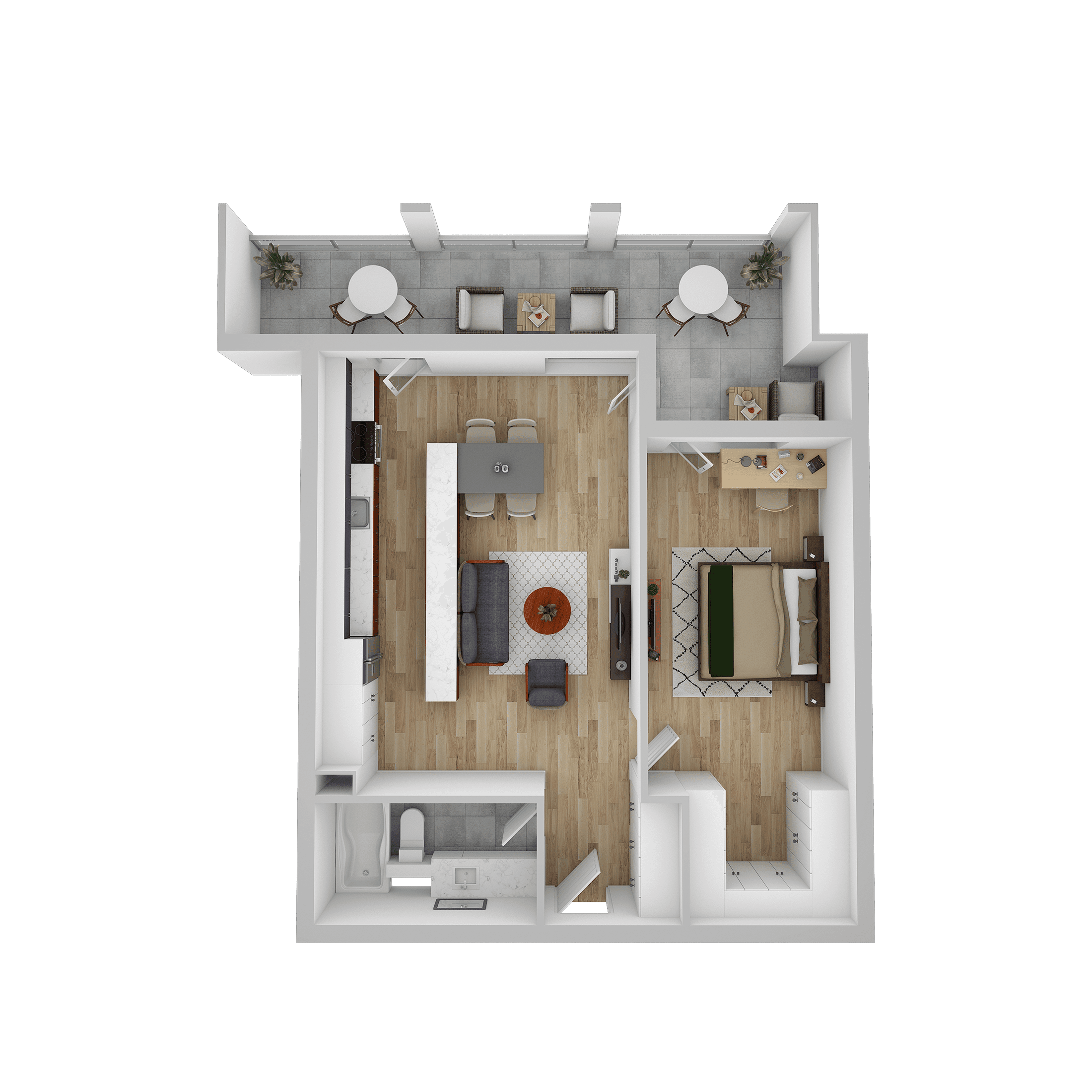 Plan apartament A 104