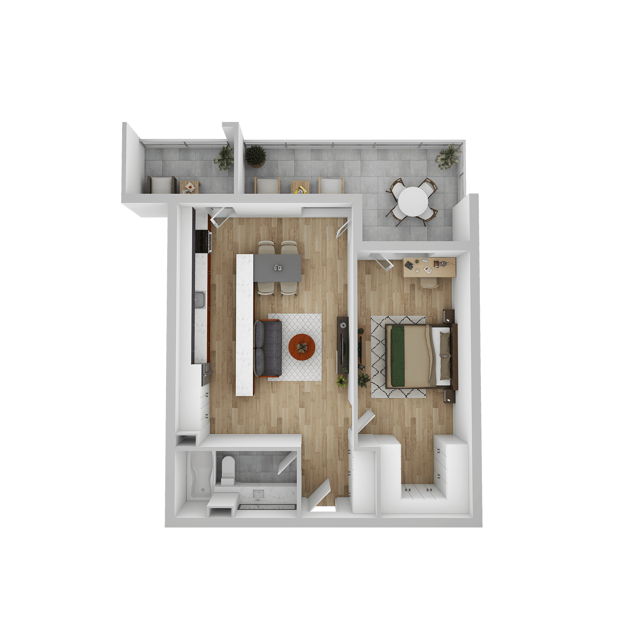 Plan apartament A 404