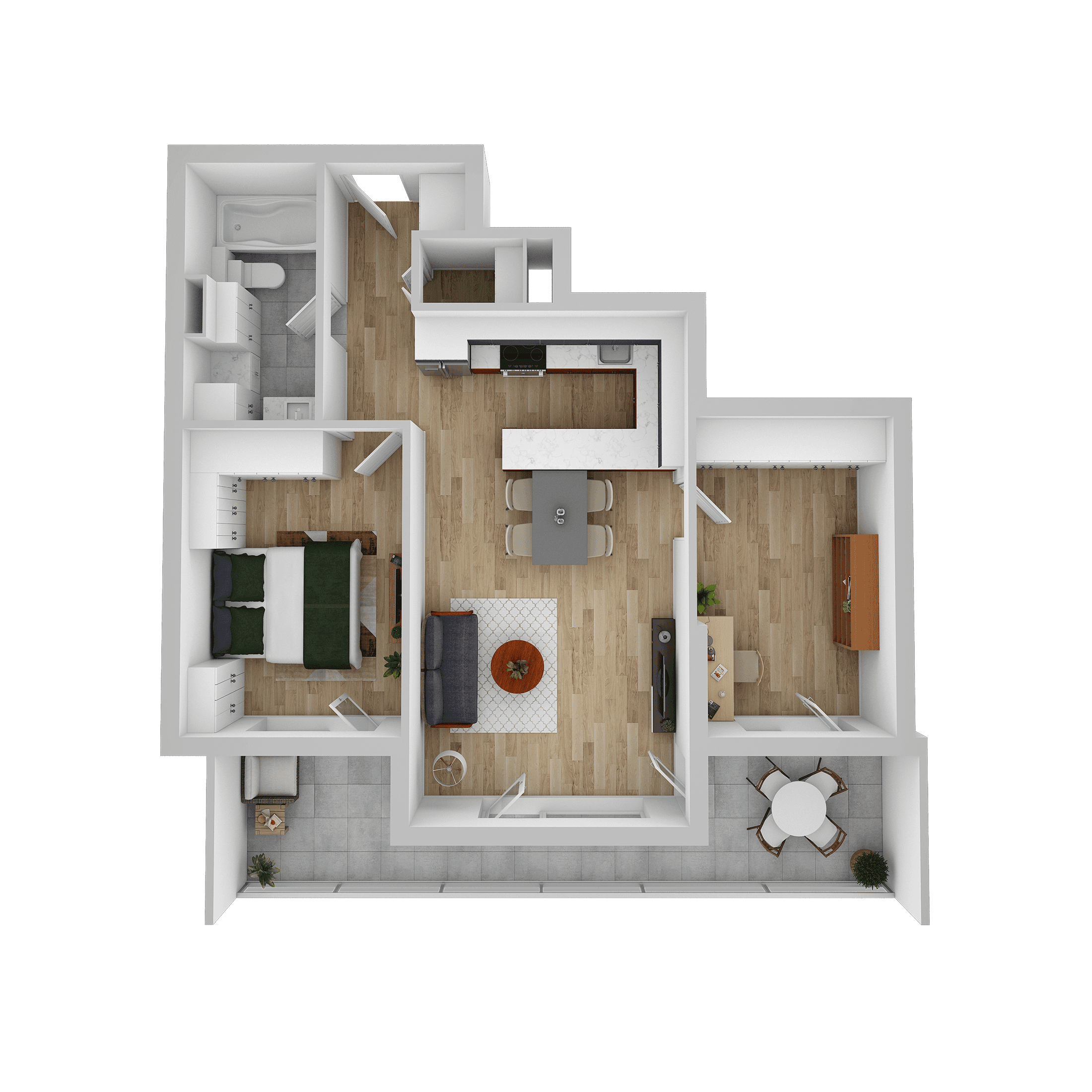 Plan apartament D 301