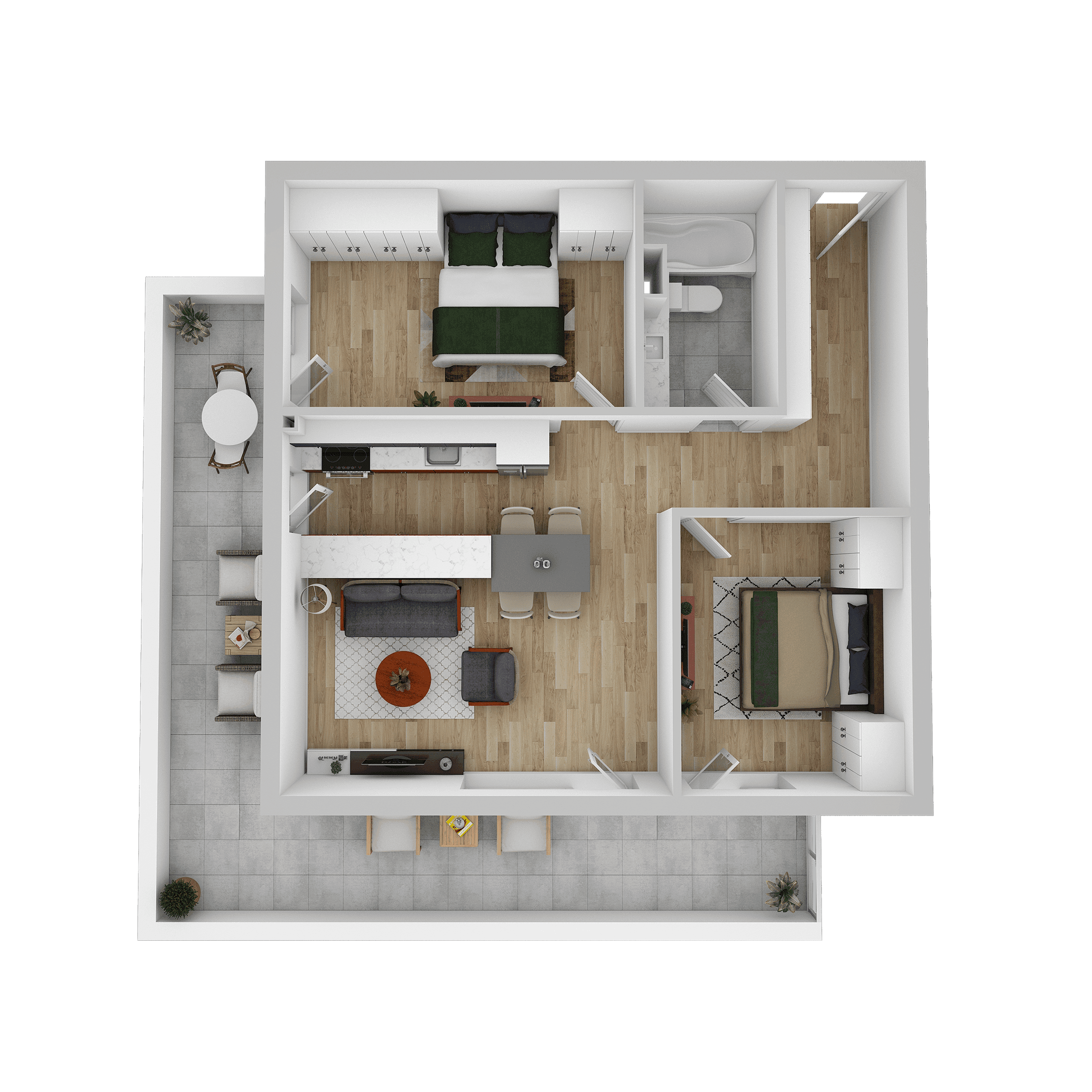 Plan apartament A 802