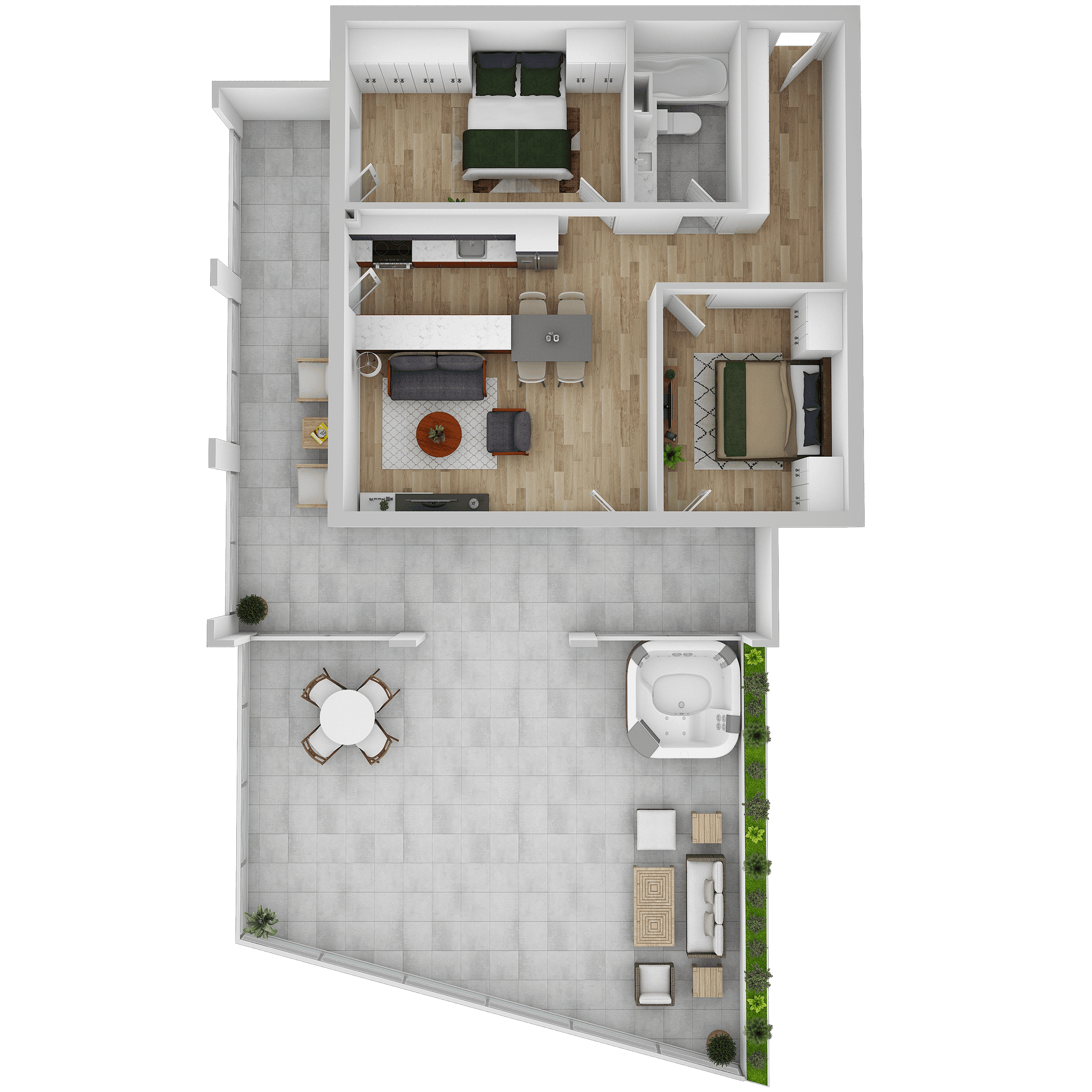 Plan apartament A 102