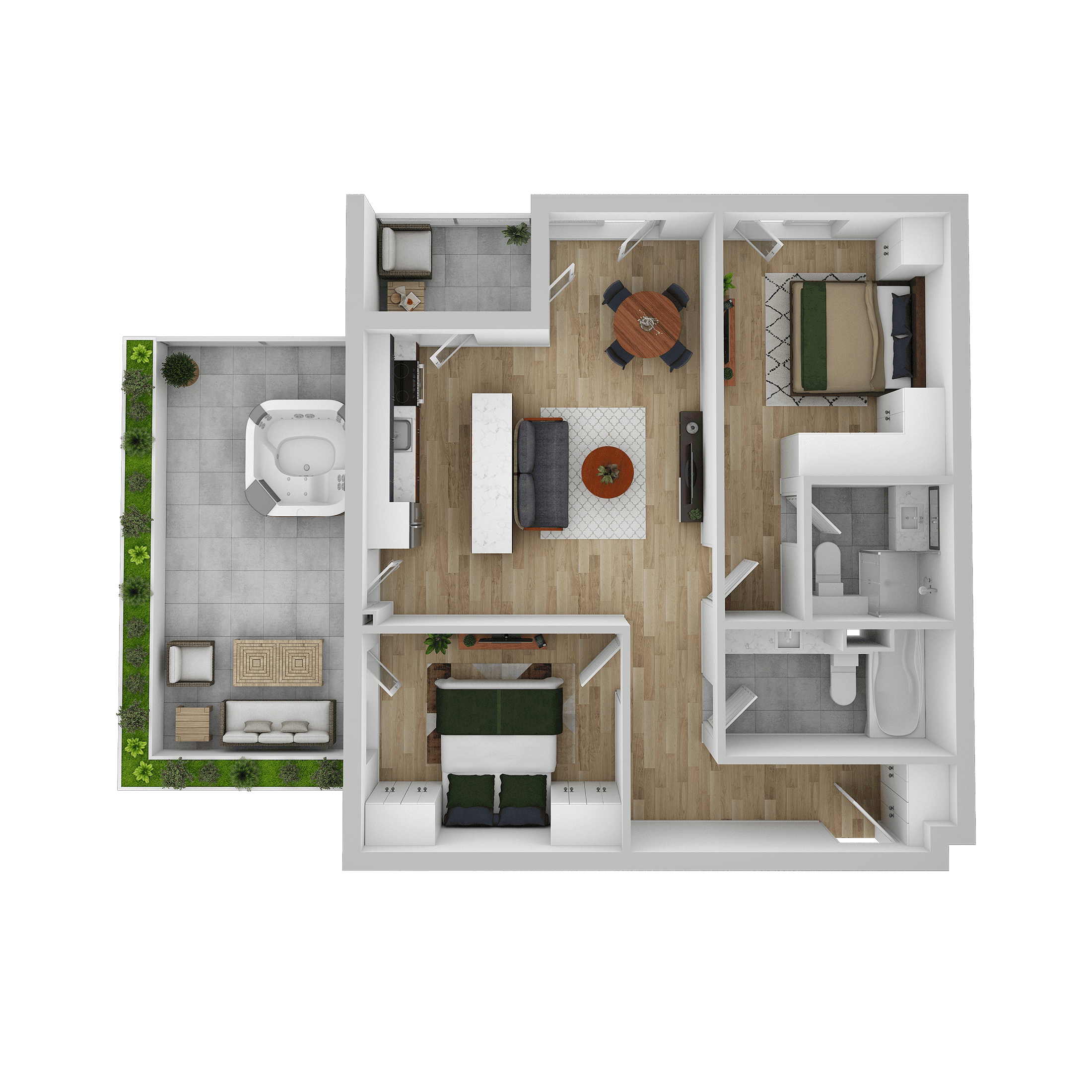 Plan apartament C 203