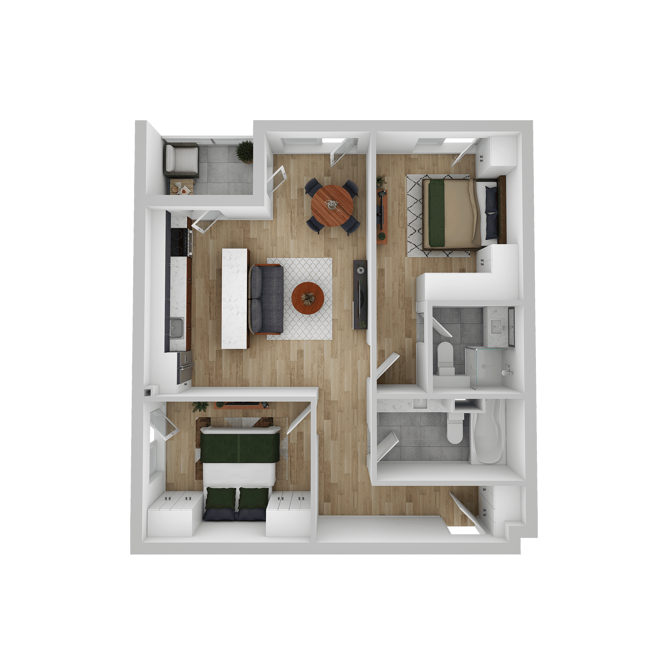 Plan apartament C 303