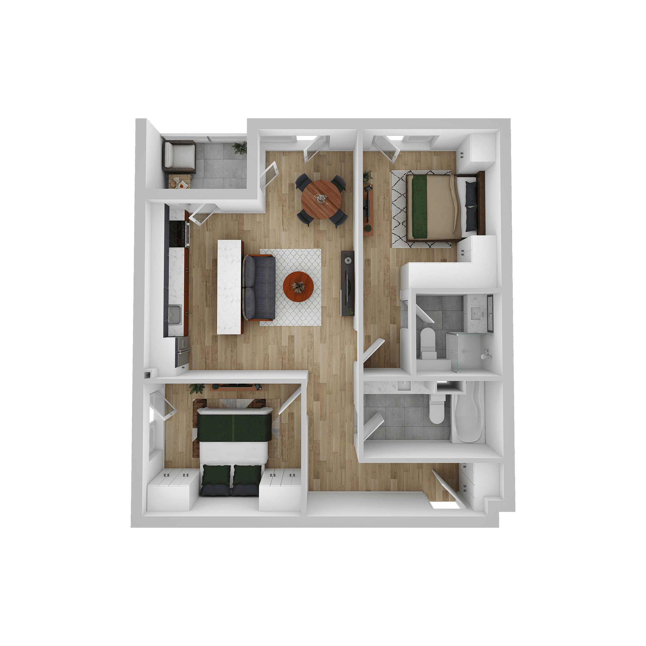 Plan apartament C 403