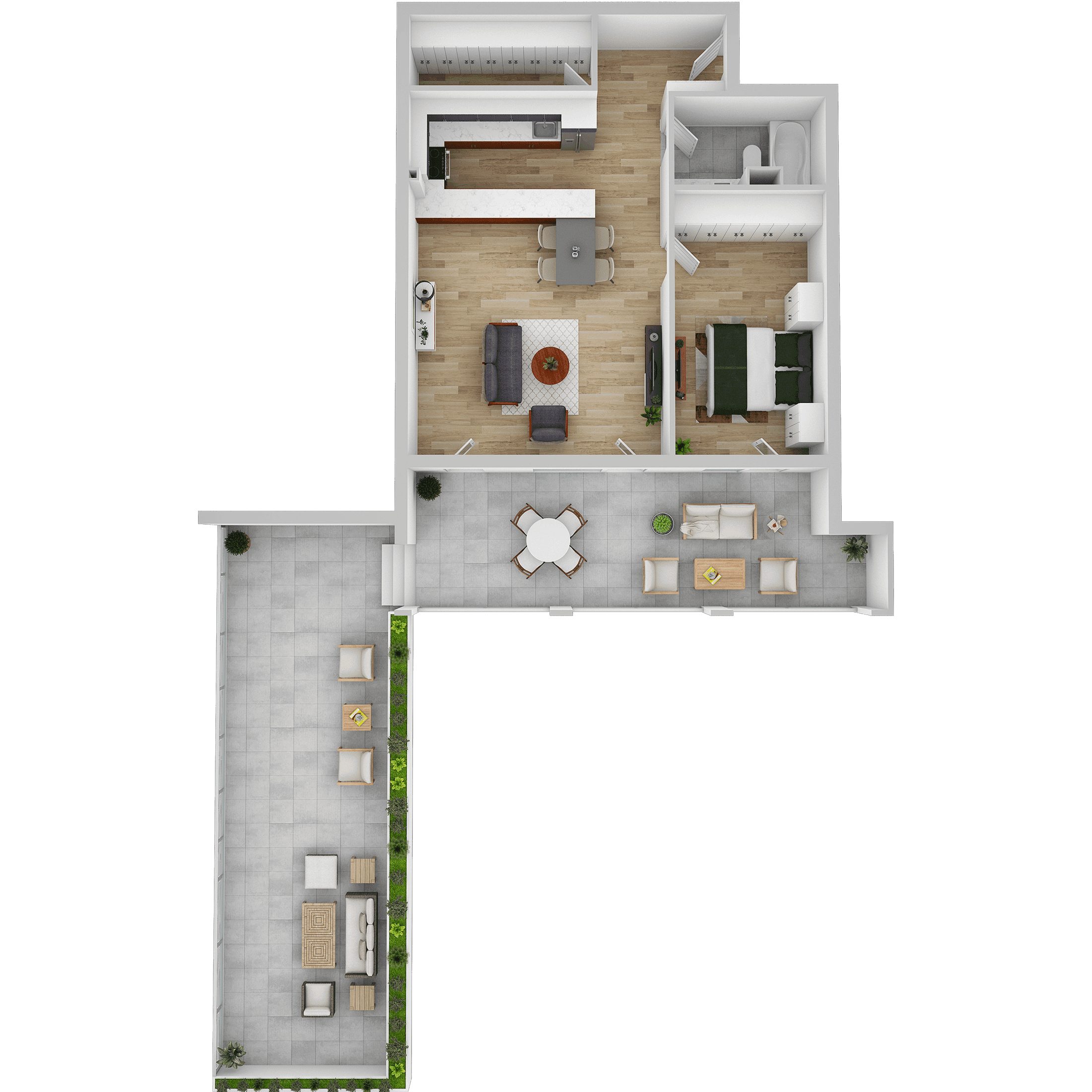 Plan apartament C 102