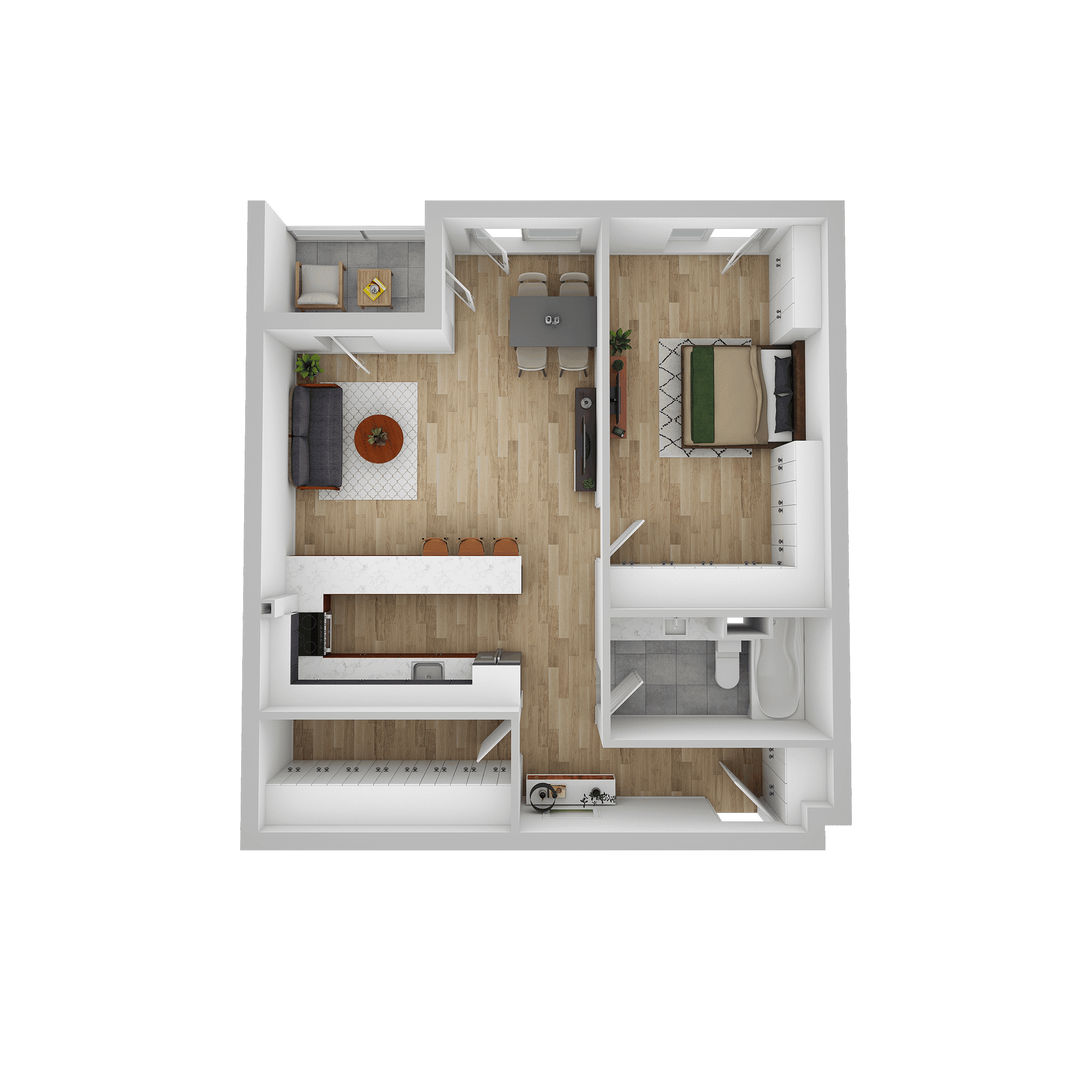 Plan apartament C 103