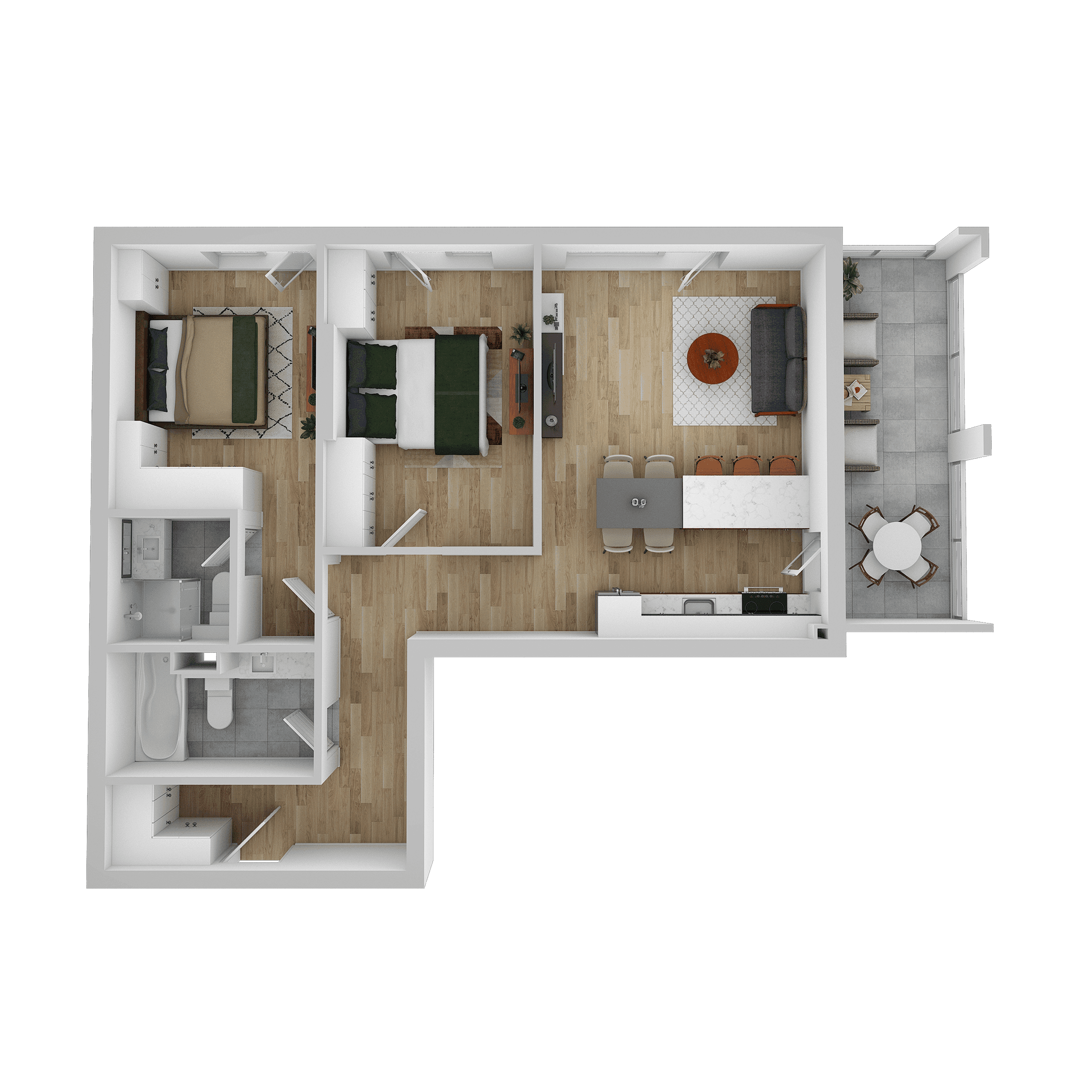 Plan apartament C 105