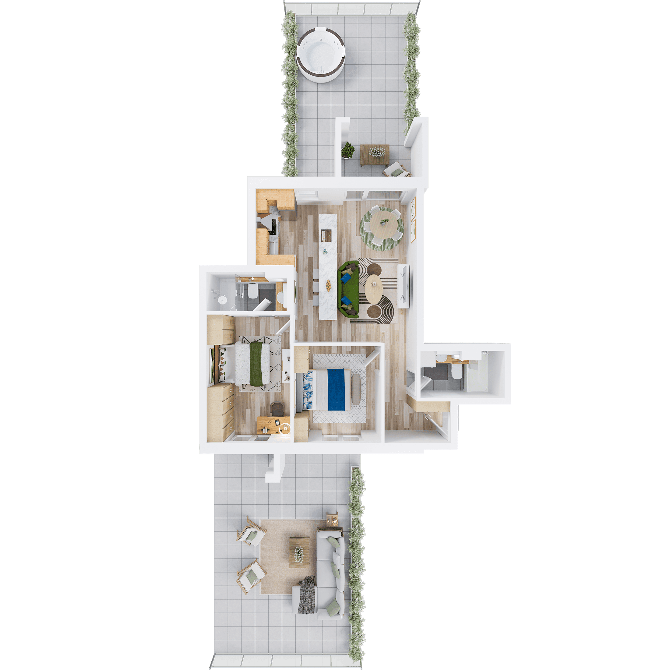 Plan apartament B 109