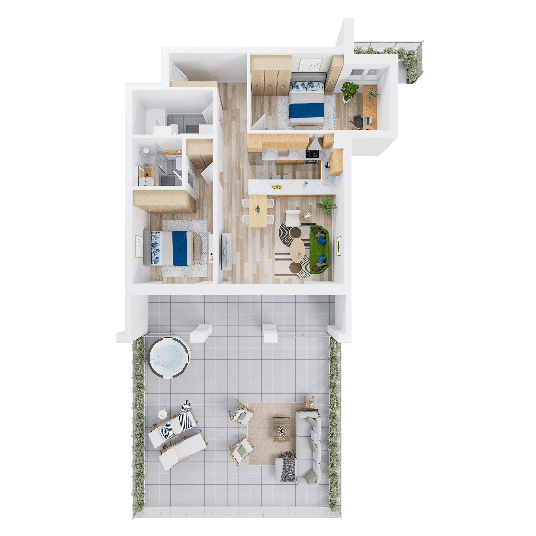 Plan apartament A 111